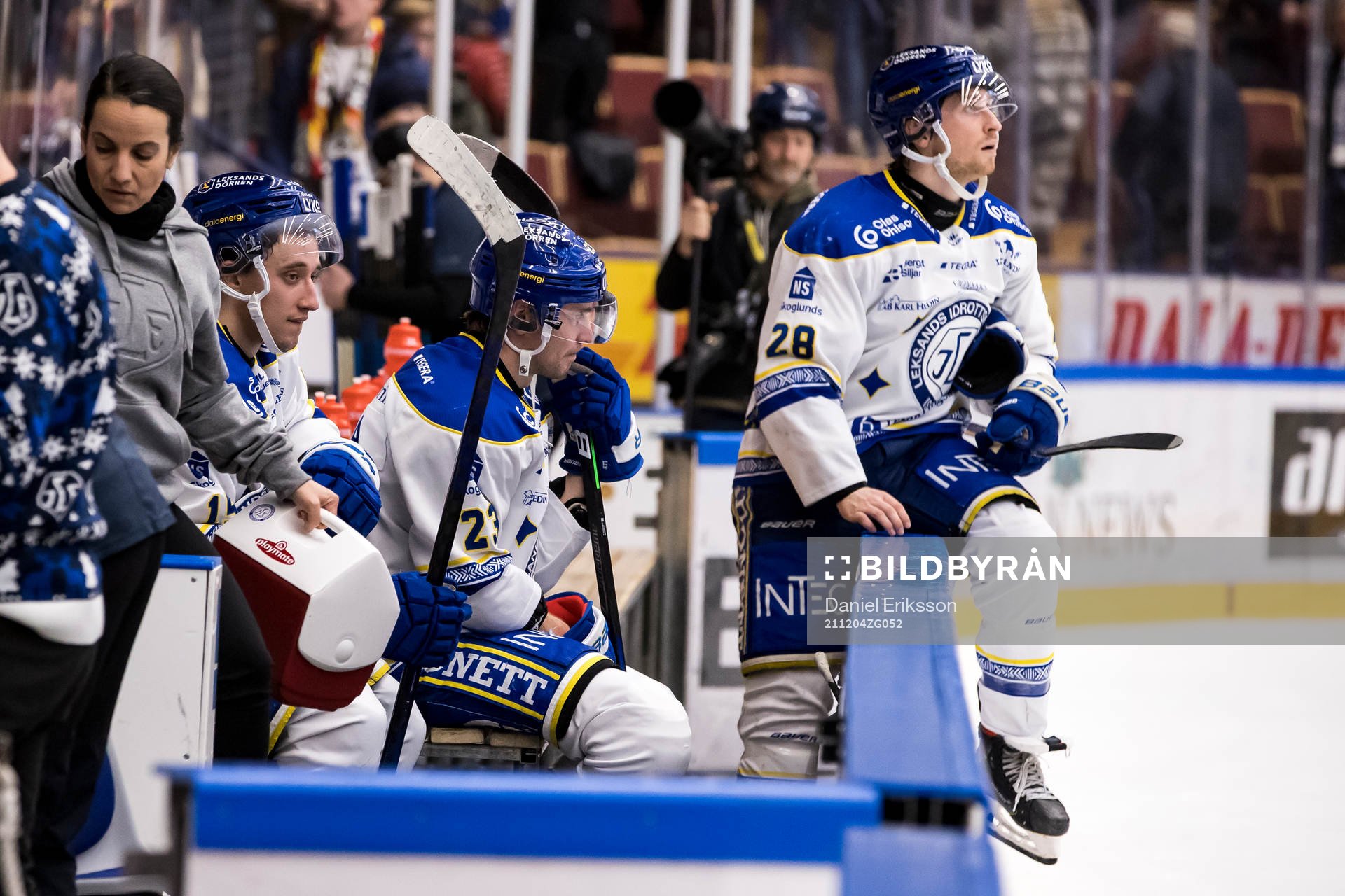 Leksands Max Veronneau och Mikael Ruohomaa och Justin