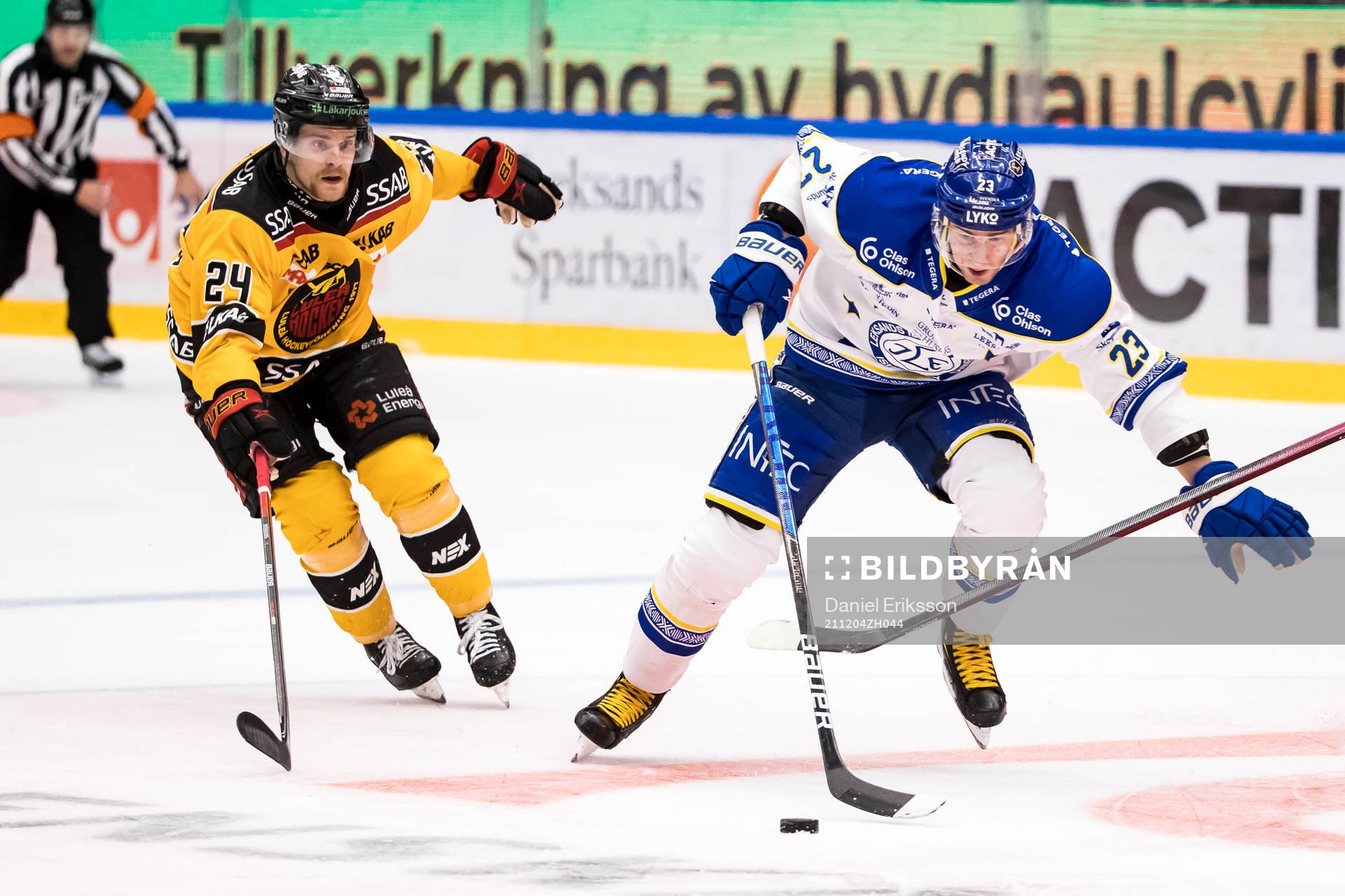 Leksands Mikael Ruohomaa och Luleås Brendan Shinnimin