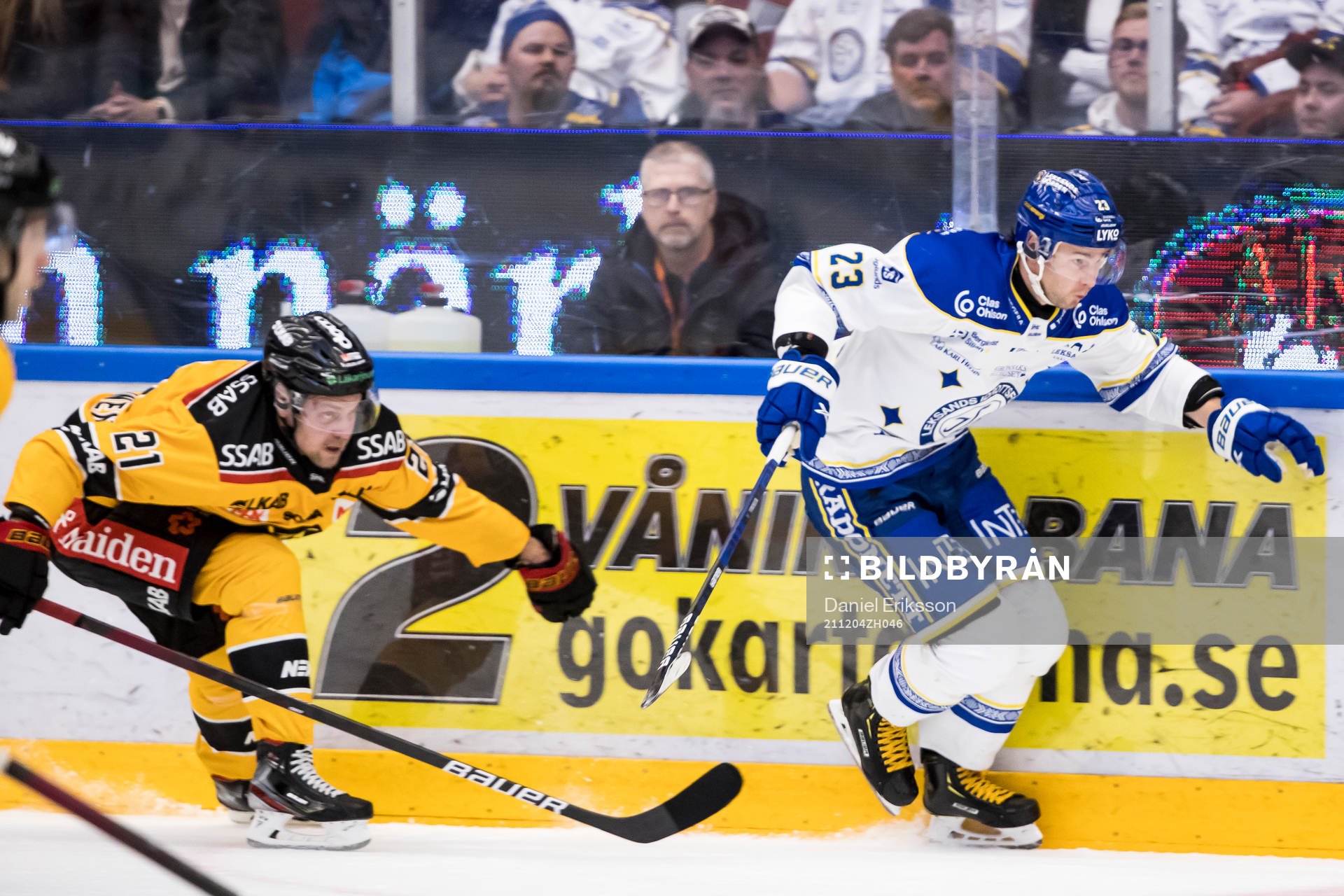 Luleås Juhani Tyrväinen och Leksands Mikael Ruohomaa