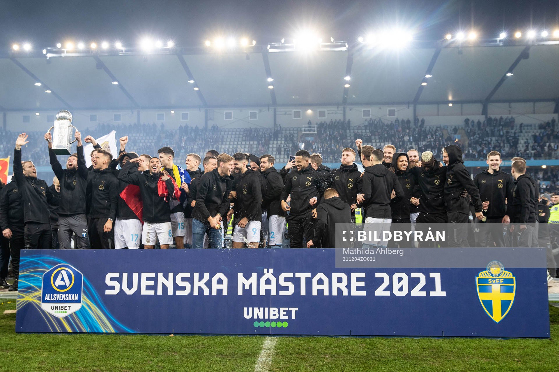 Malmö FFs spelare jublar