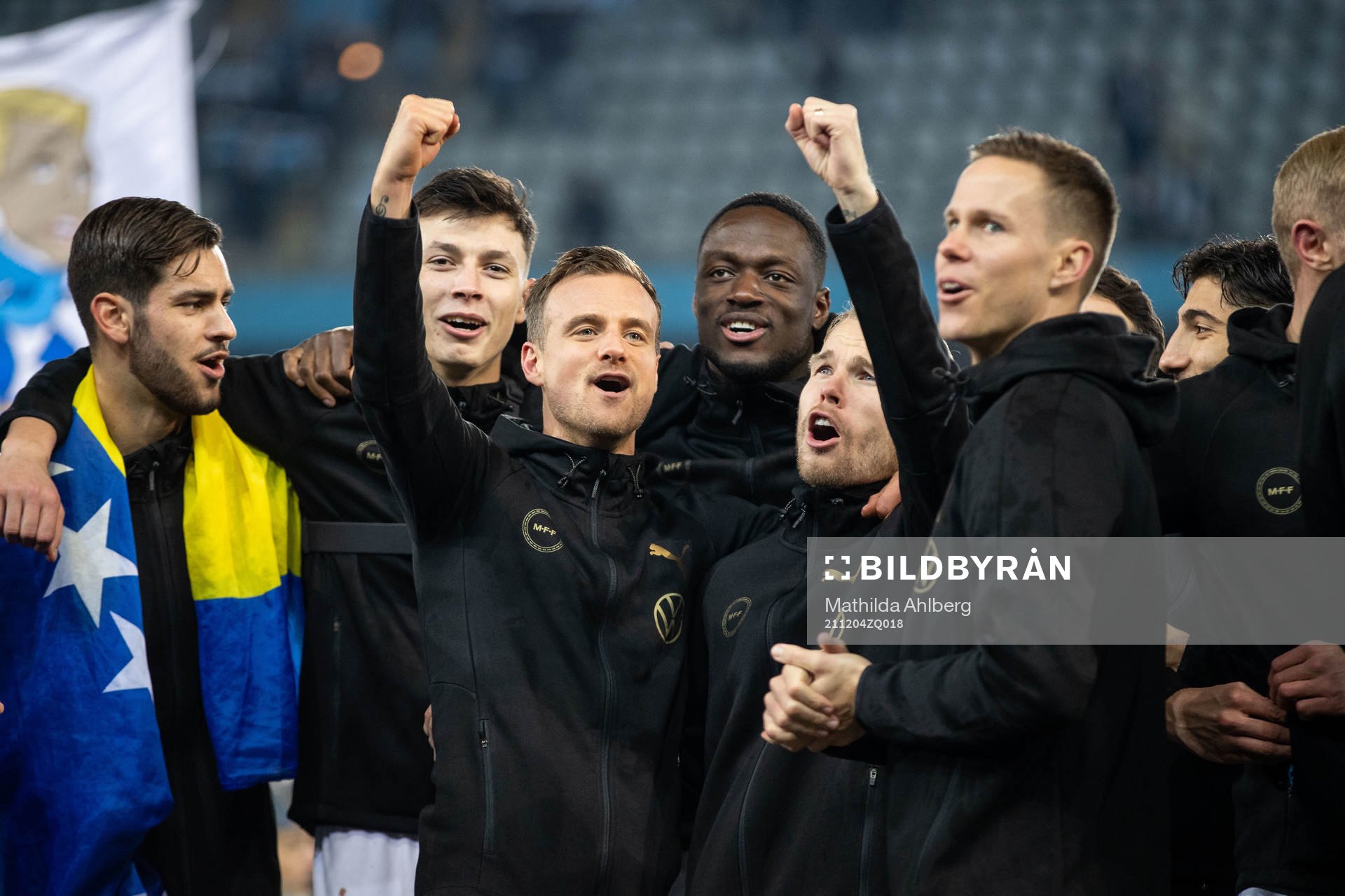 Adi Nalic, Anel Ahmedhodzic, Eric Larsson, målvakt Ismael