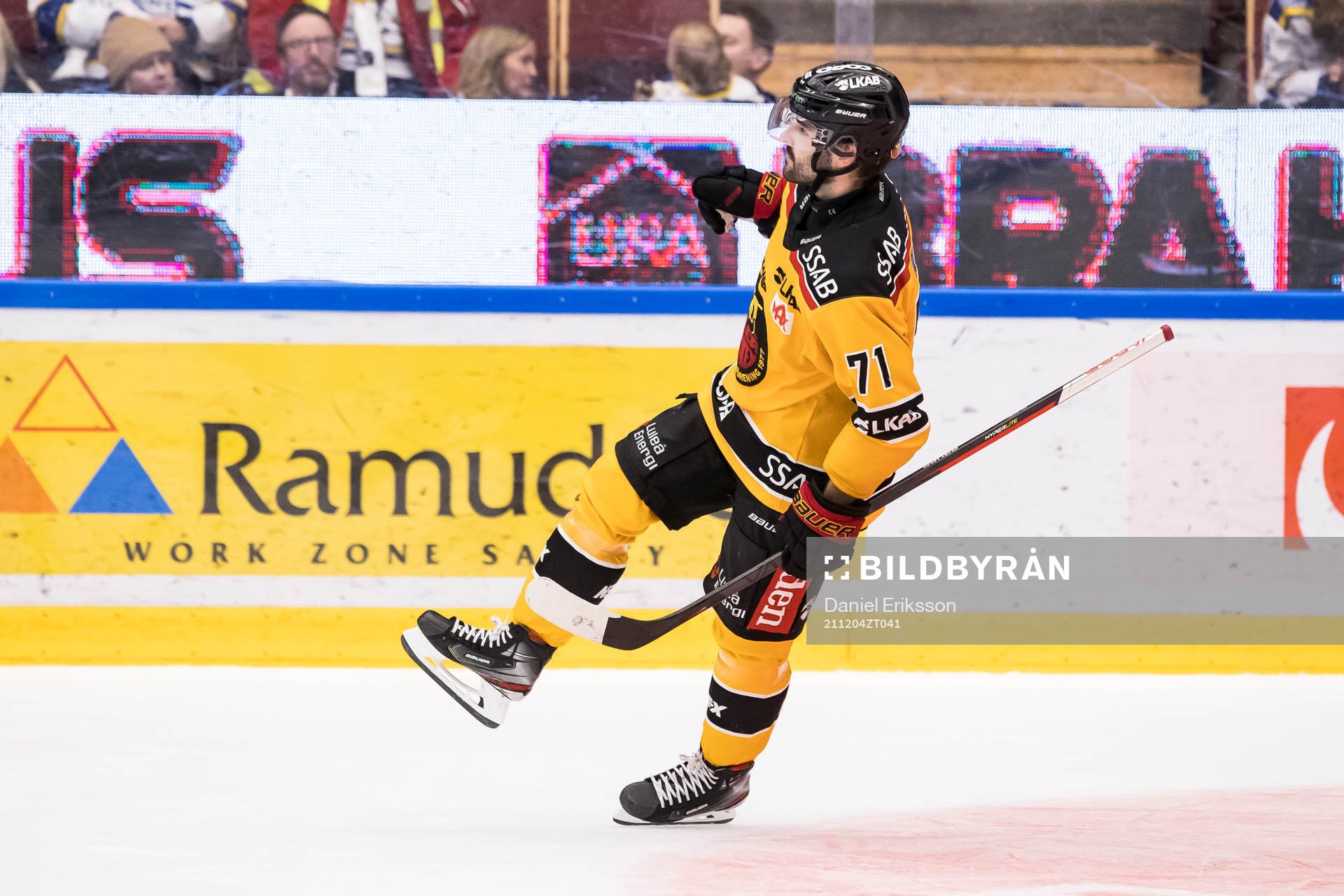 Luleås Linus Fröberg jubel