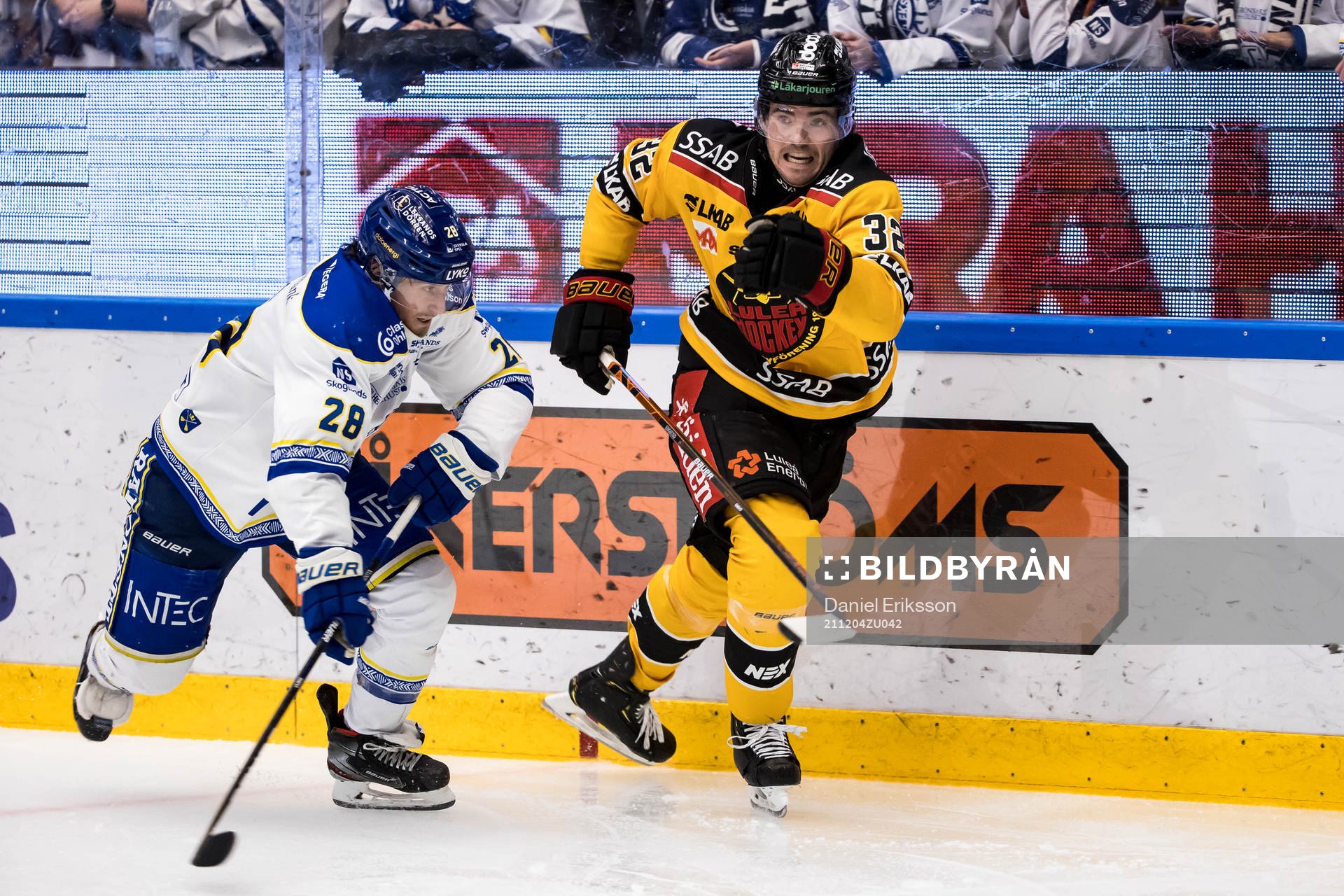 Leksands Justin Kloos och Luleås Oscar Engsund