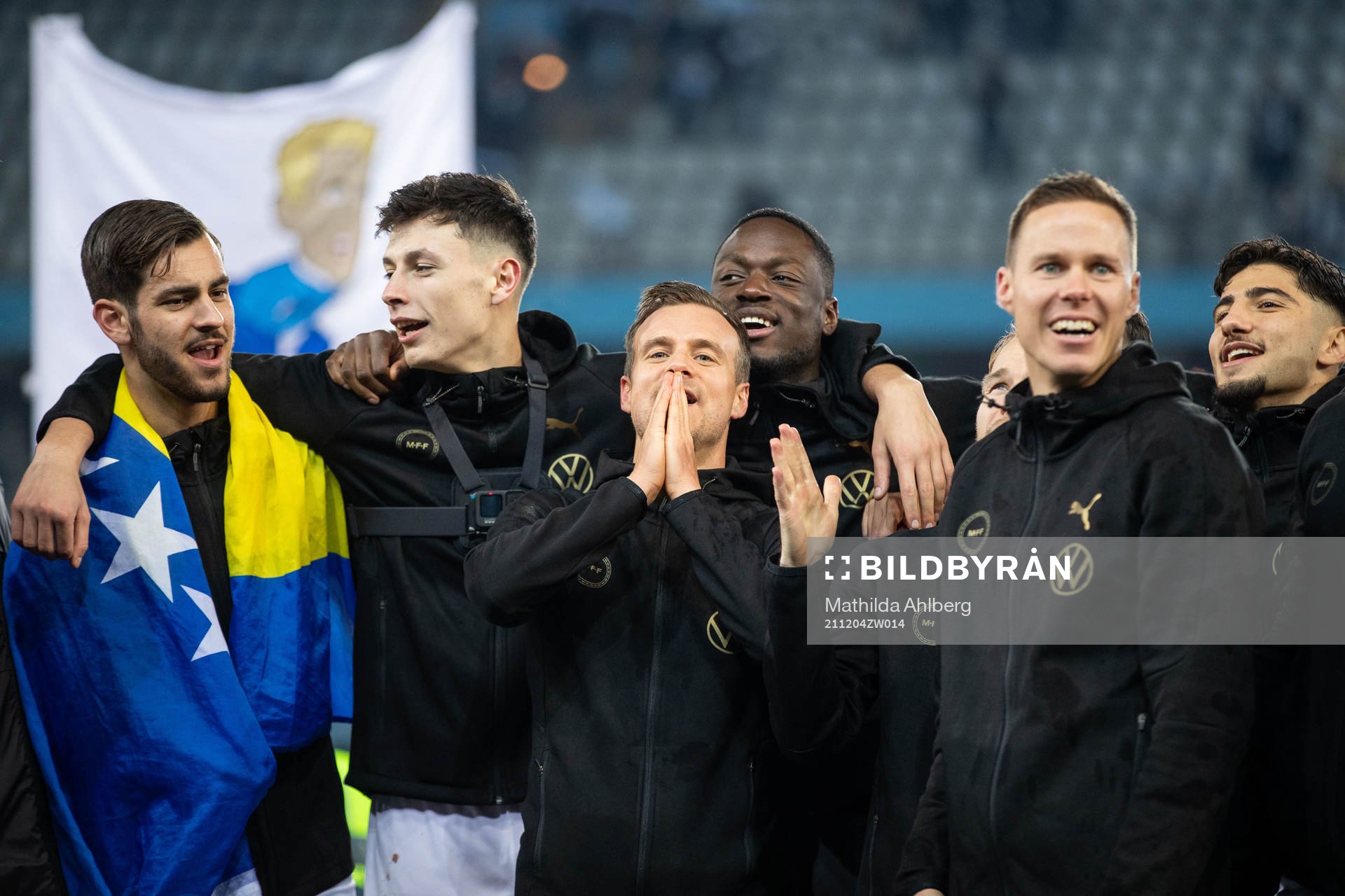 Adi Nalic, Anel Ahmedhodzic, Eric Larsson, målvakt Ismael