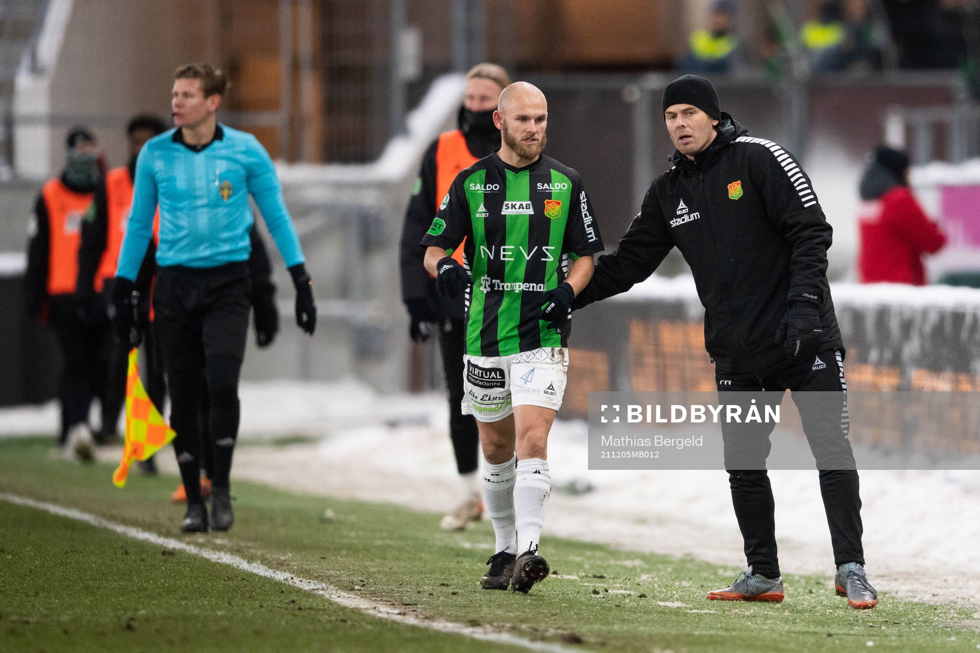 GAIS Niklas Andersen och tränare Fredrik Holmberg