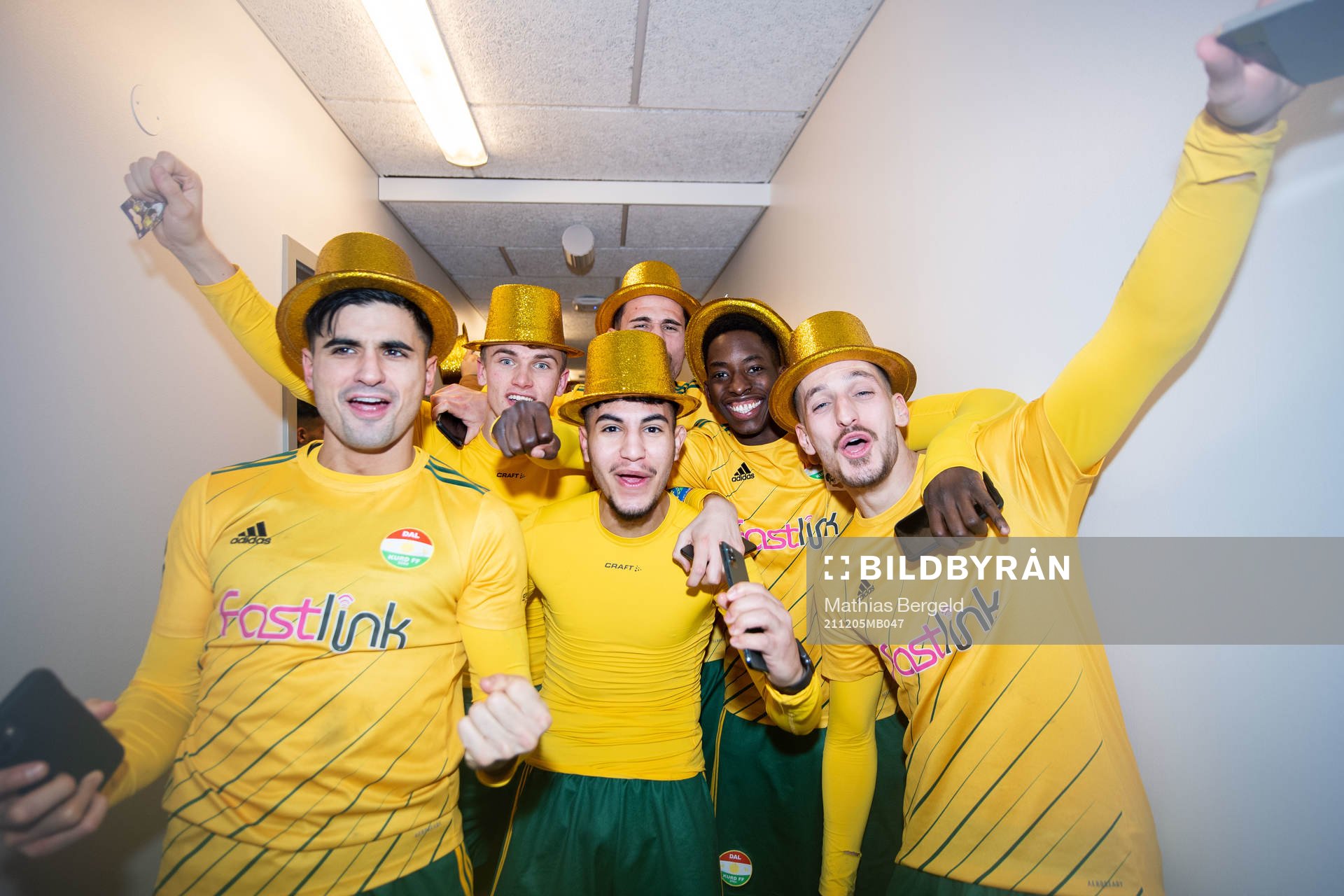 Dalkurds spelare jublar