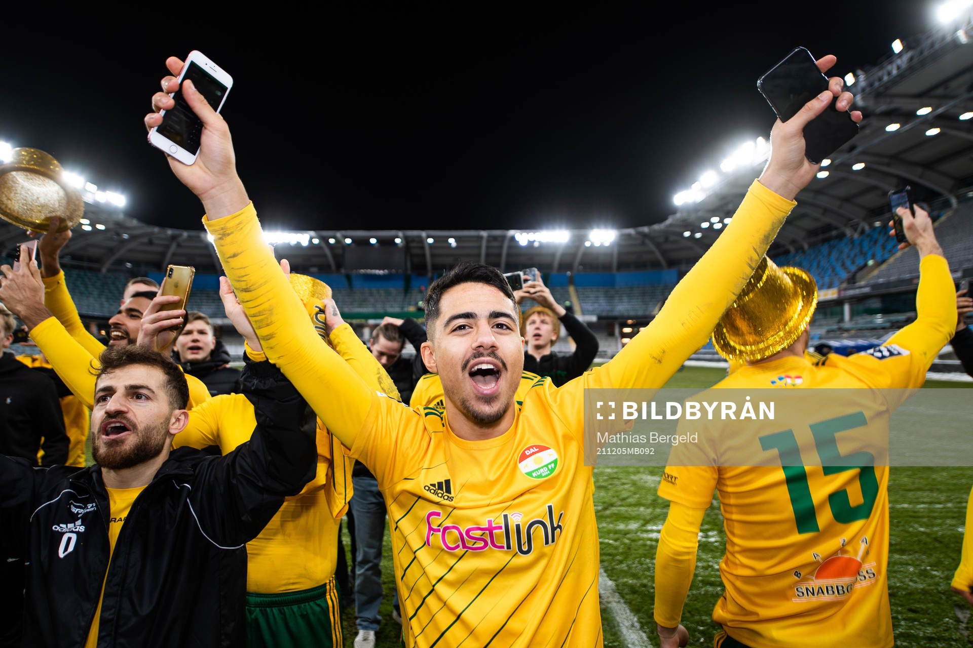 Dalkurds spelare jublar