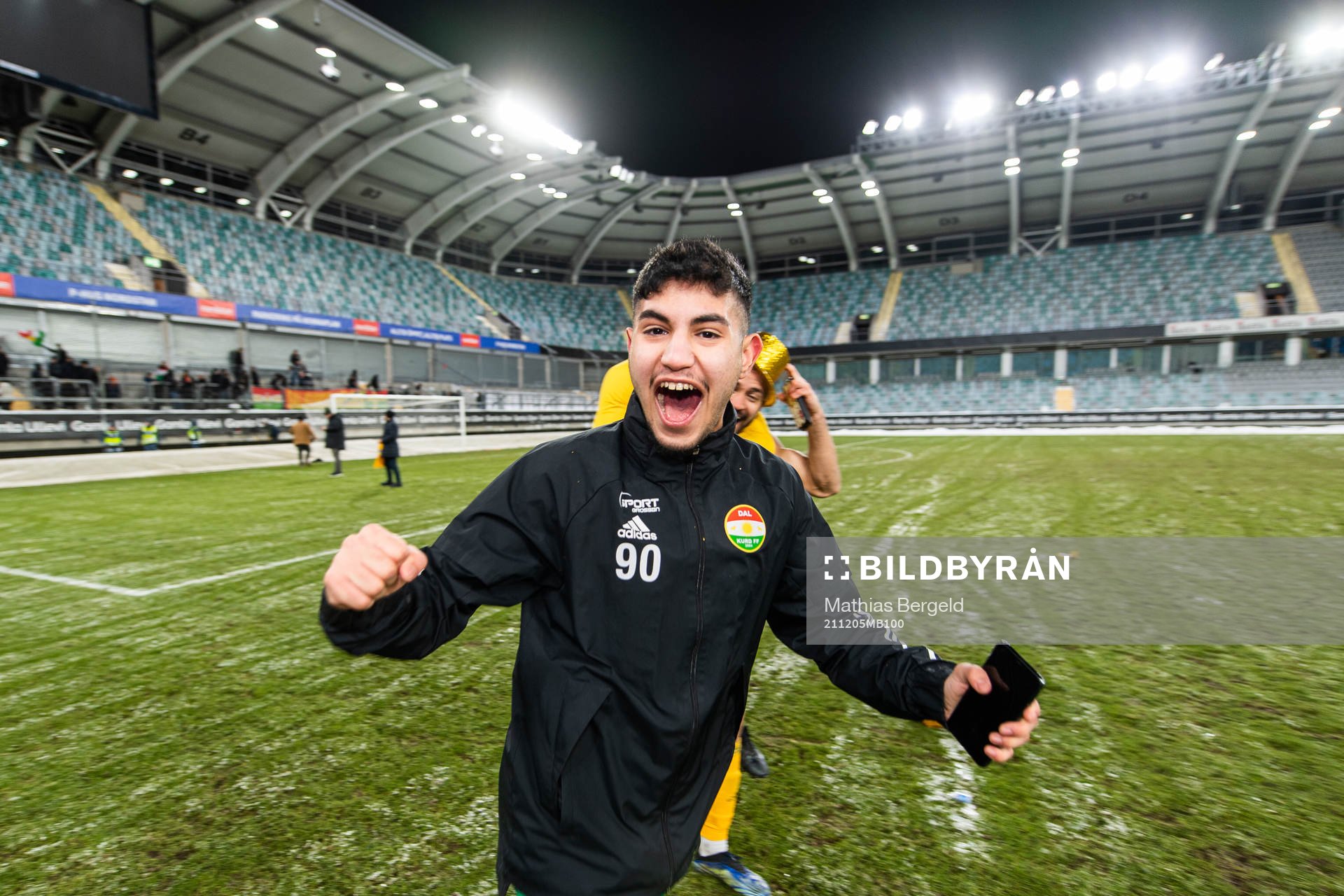 Dalkurds spelare jublar