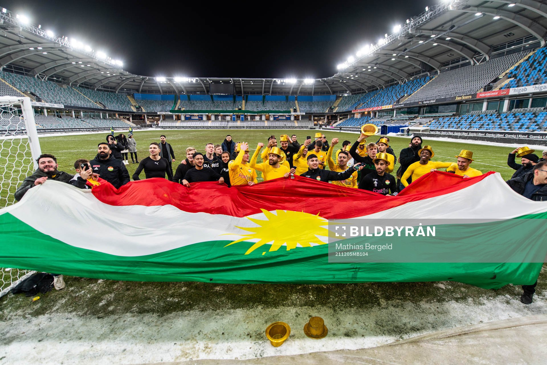 Dalkurds spelare jublar