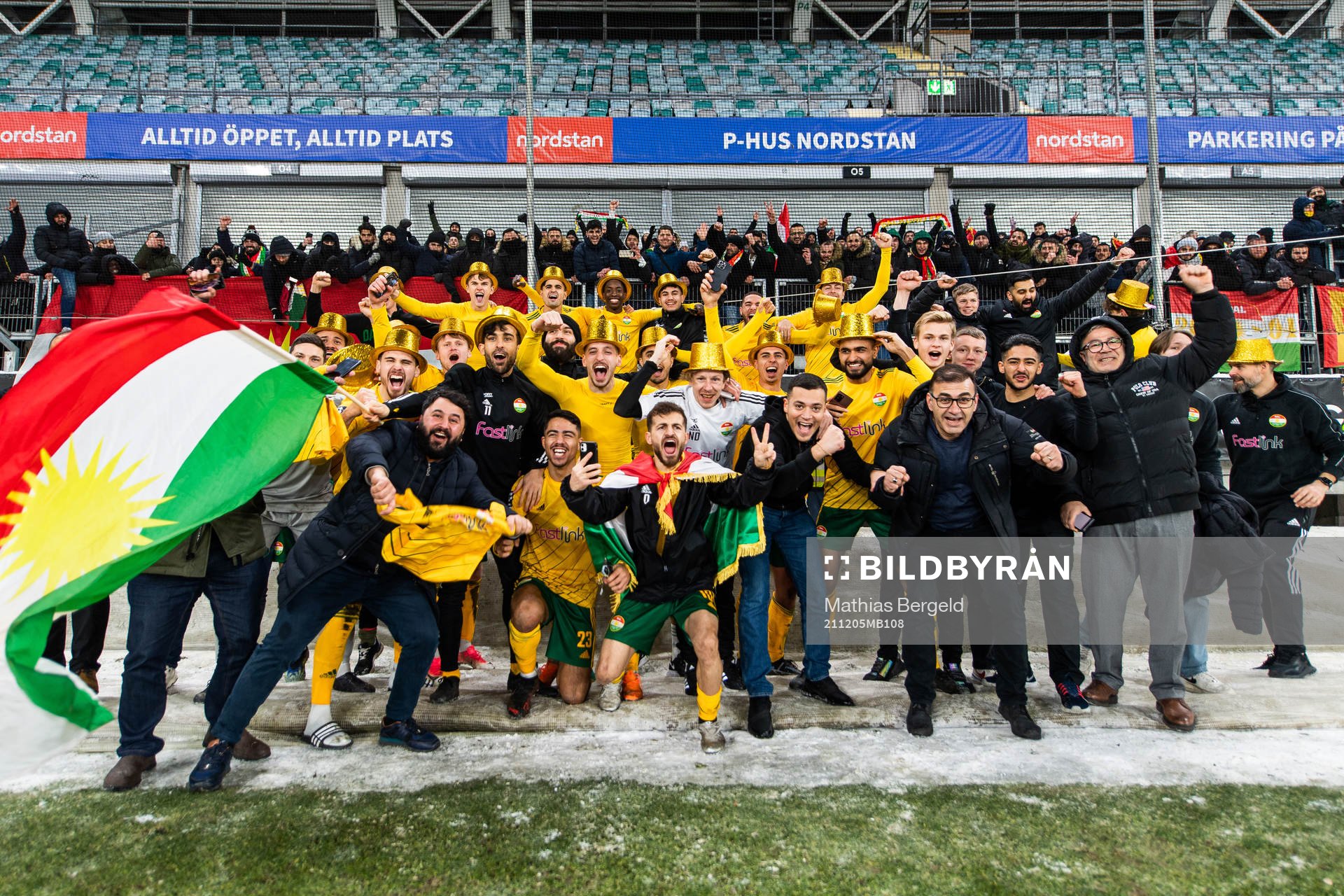 Dalkurds spelare jublar
