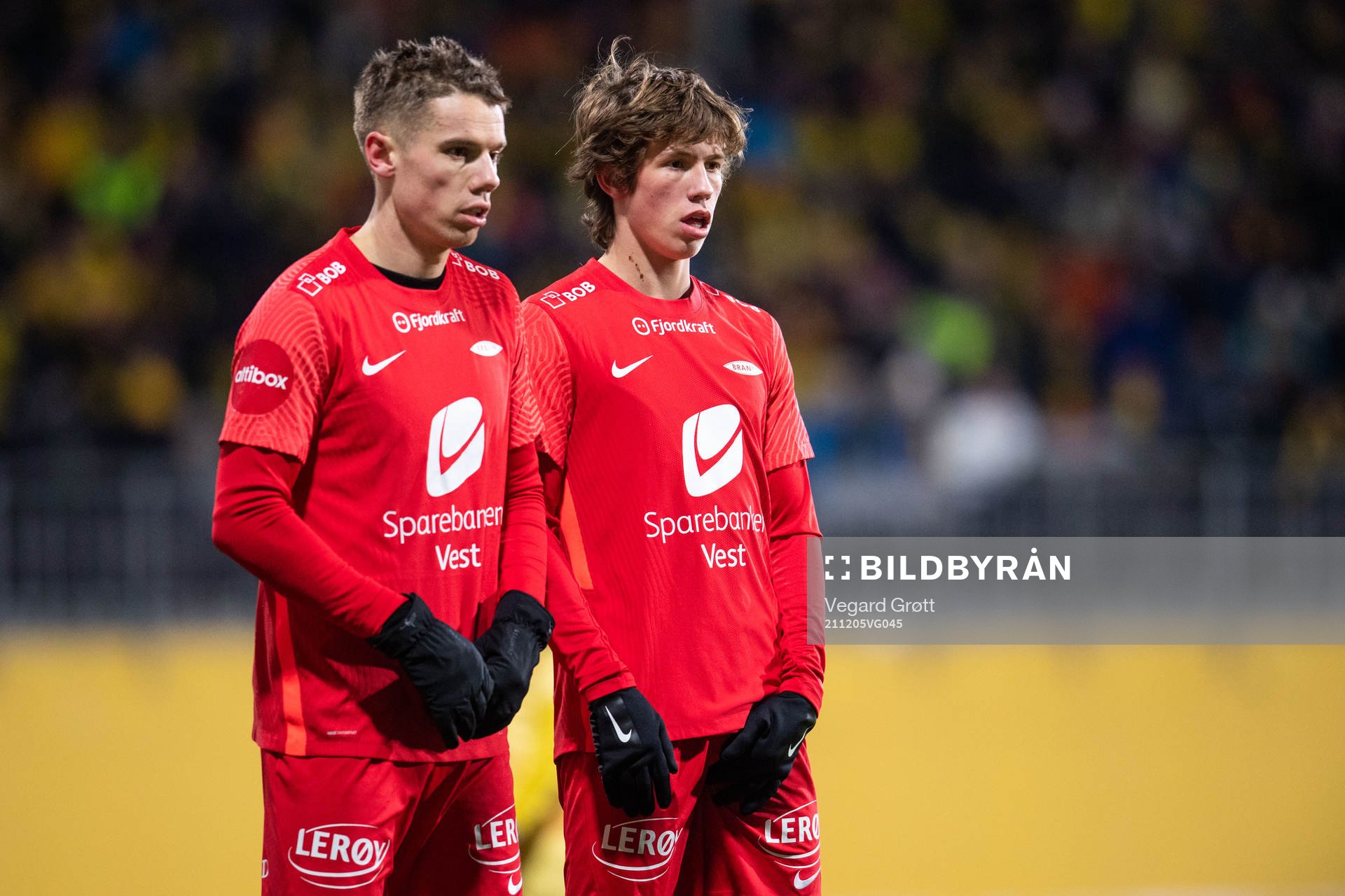 Robert Taylor and Niklas Jensen Wassberg of Brann