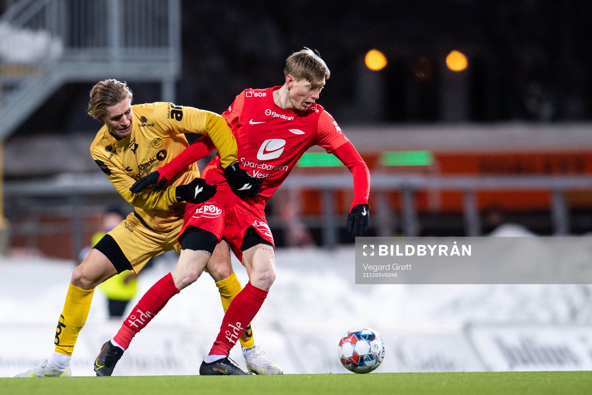 Ola Solbakken of Bodø/Glimt and Ole Martin Kolskogen of