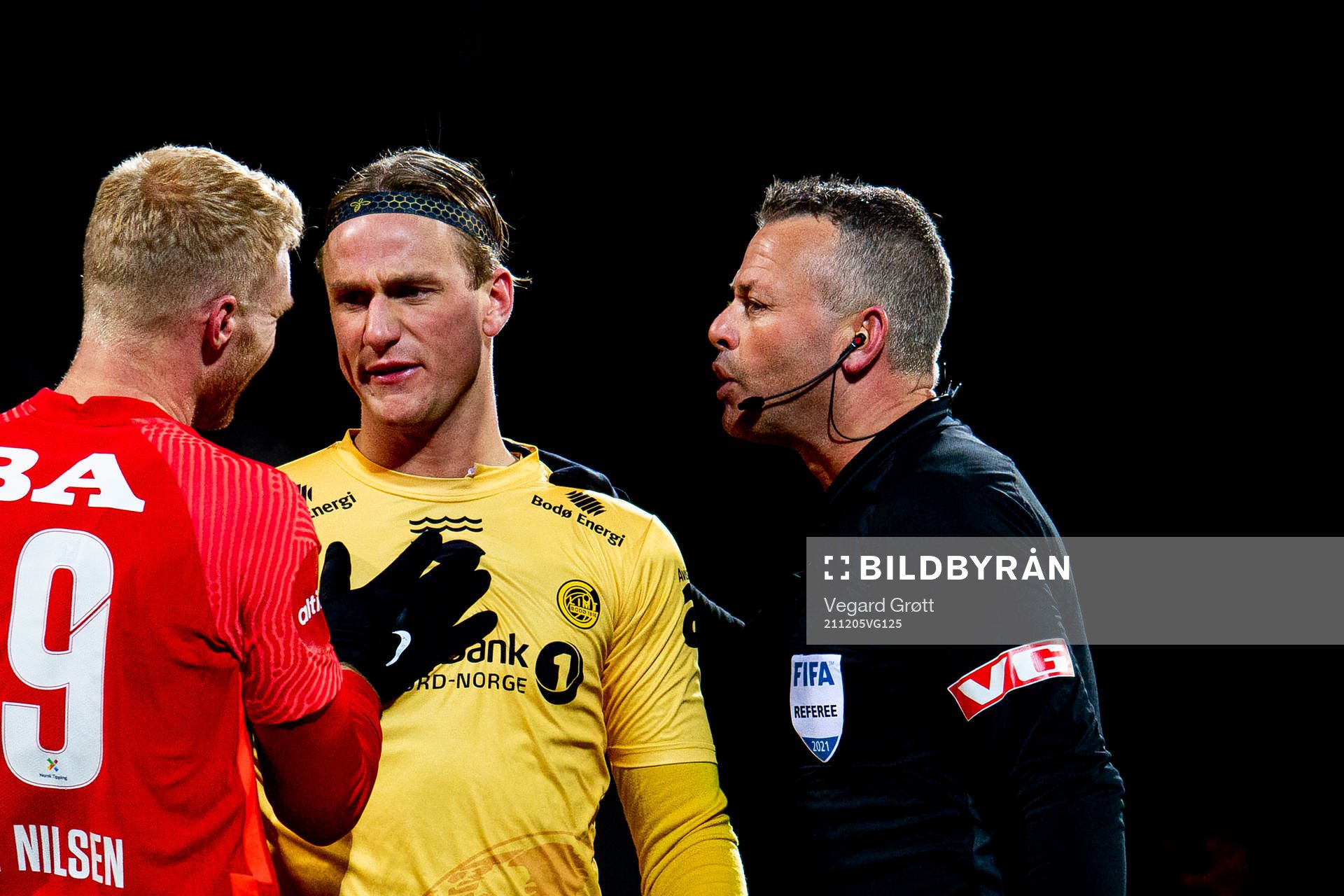 Sivert Heltne Nilsen of Brann, Erik Botheim of Bodø/Glimt