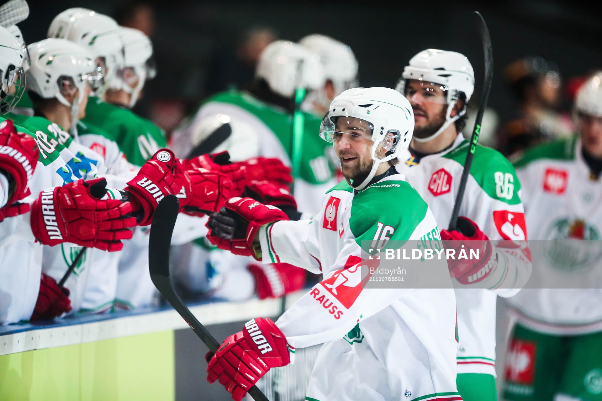 Lucas Ekeståhl-Jonsson of Rögle celebrates
