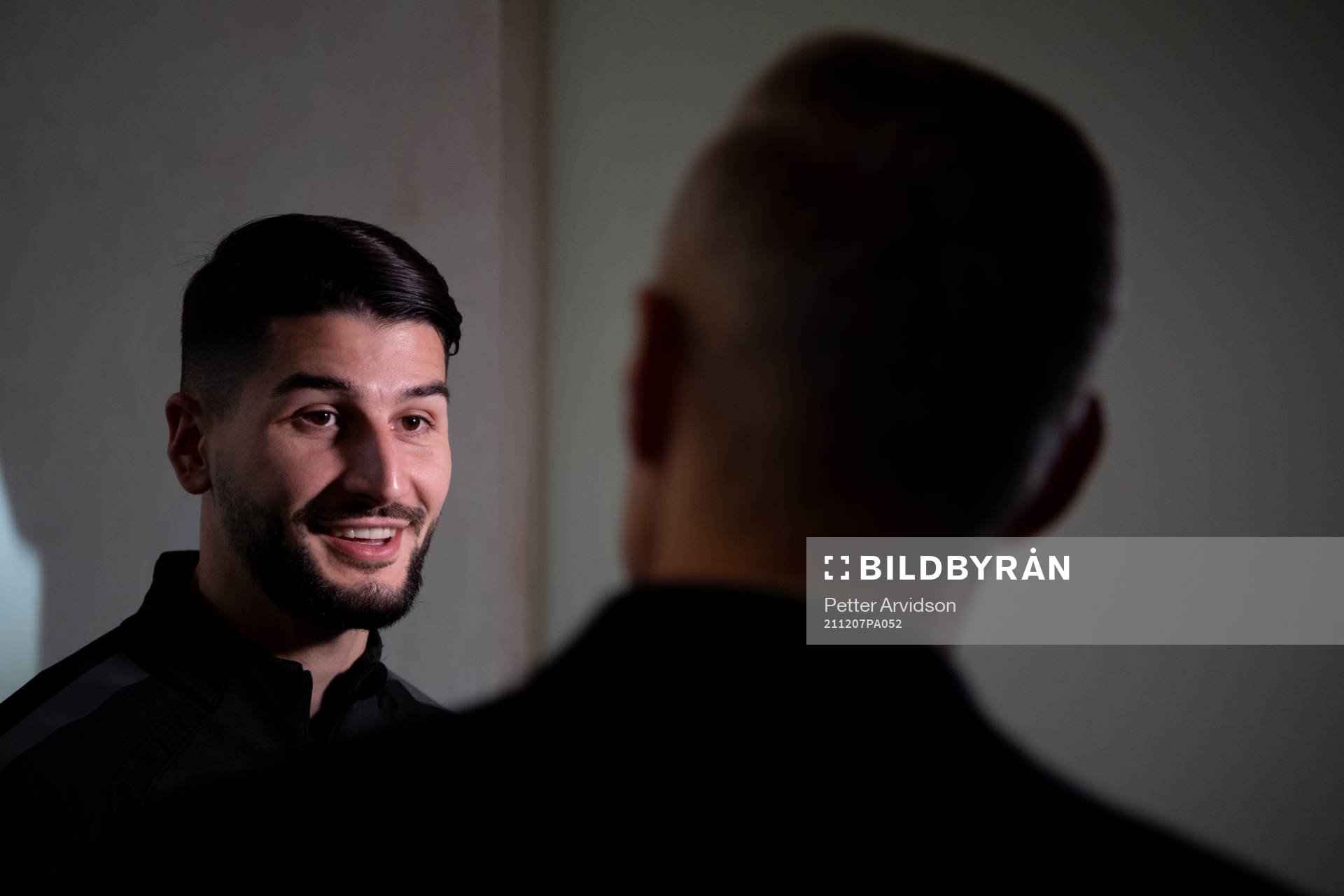 Antonio Colak is interviewed at the team hotel