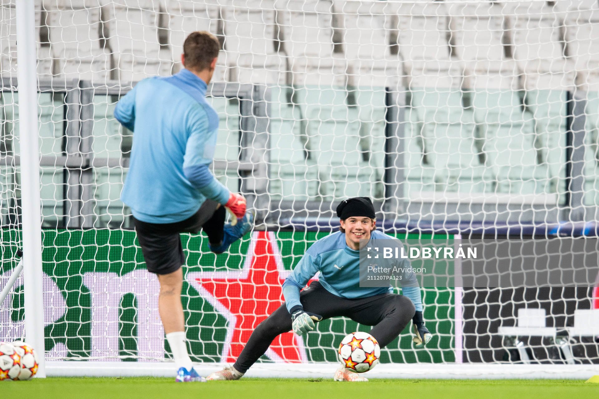 Goalkeeper Melker Ellborg