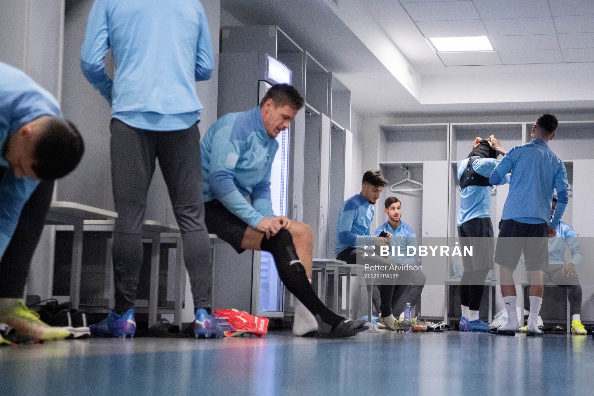 Peter Gwargis and Adi Nalic in the dressing room