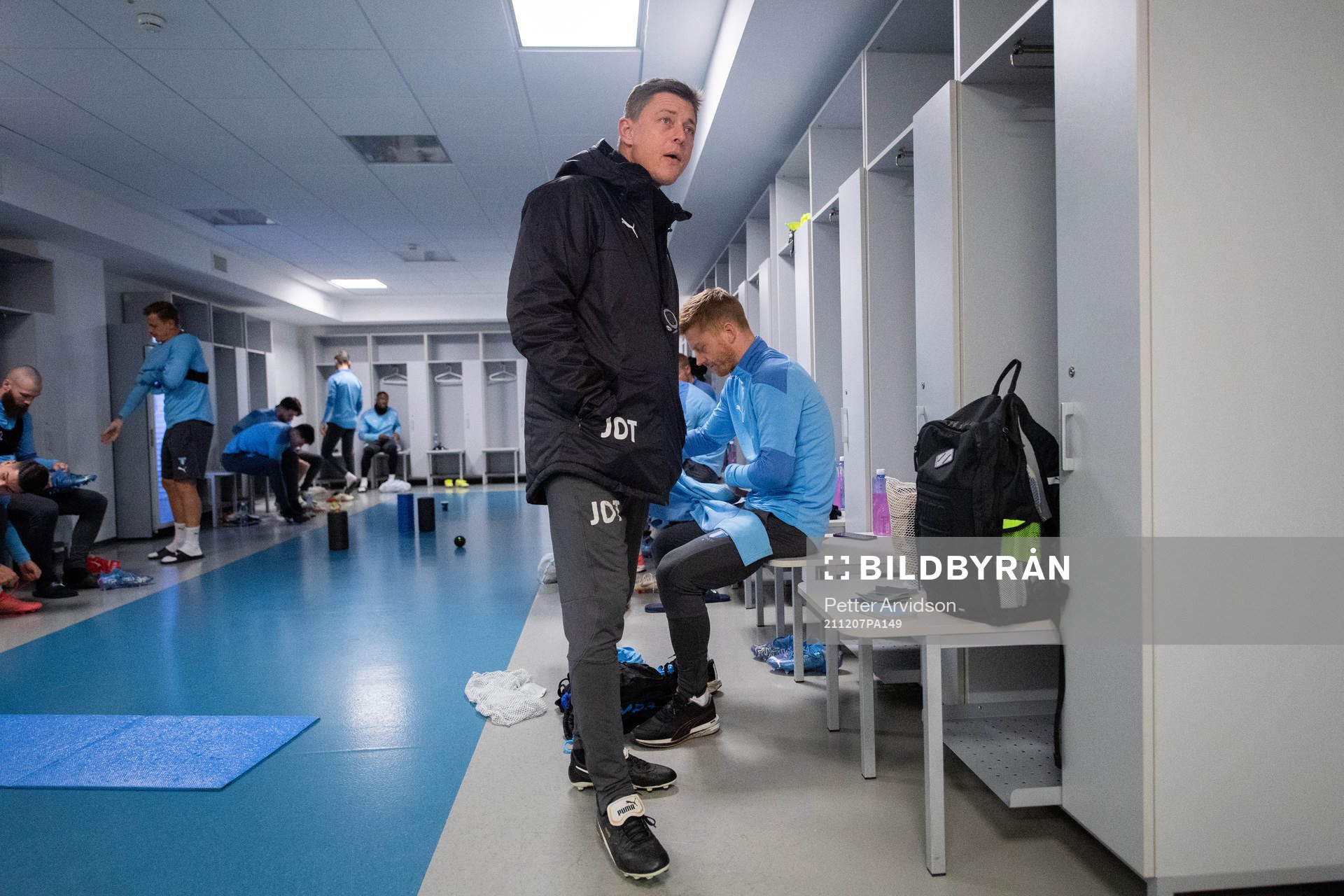 Jon Dahl Tomasson, head coach and Anders Christiansen in
