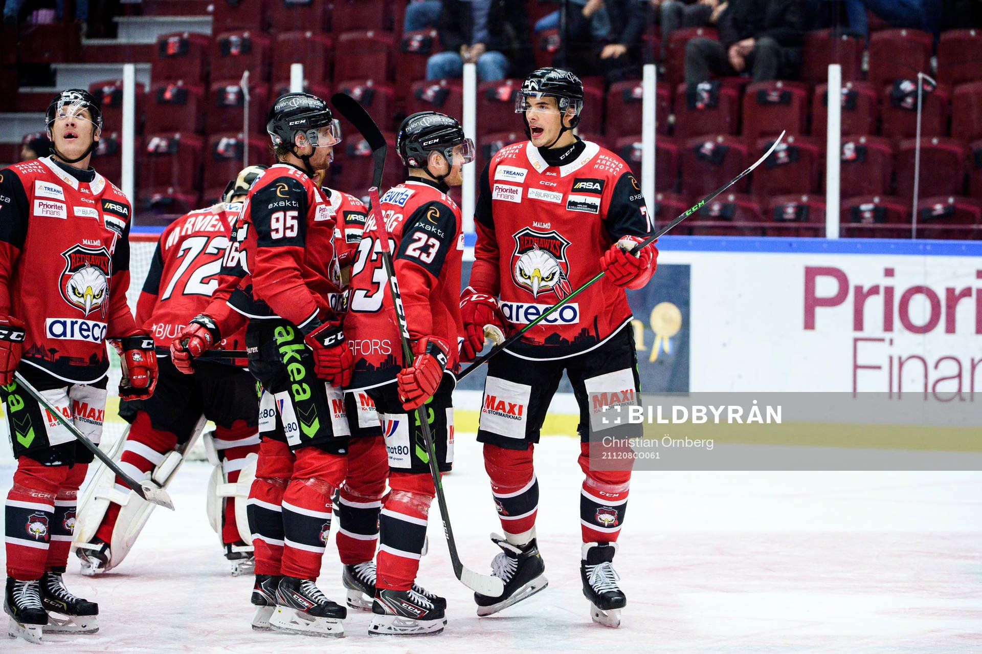 Malmö Redhawks Oliver Lauridsen jublar