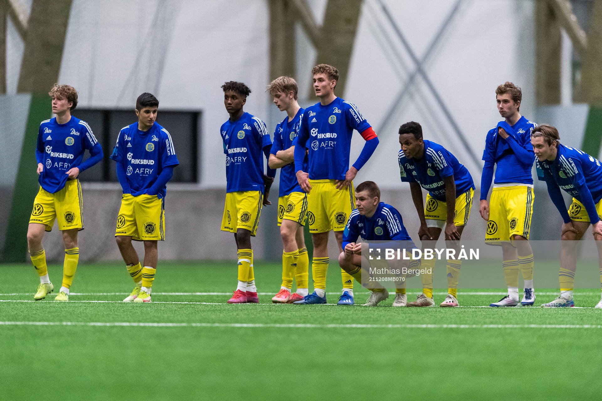 Sundsvalls spelare vid straffläggningen