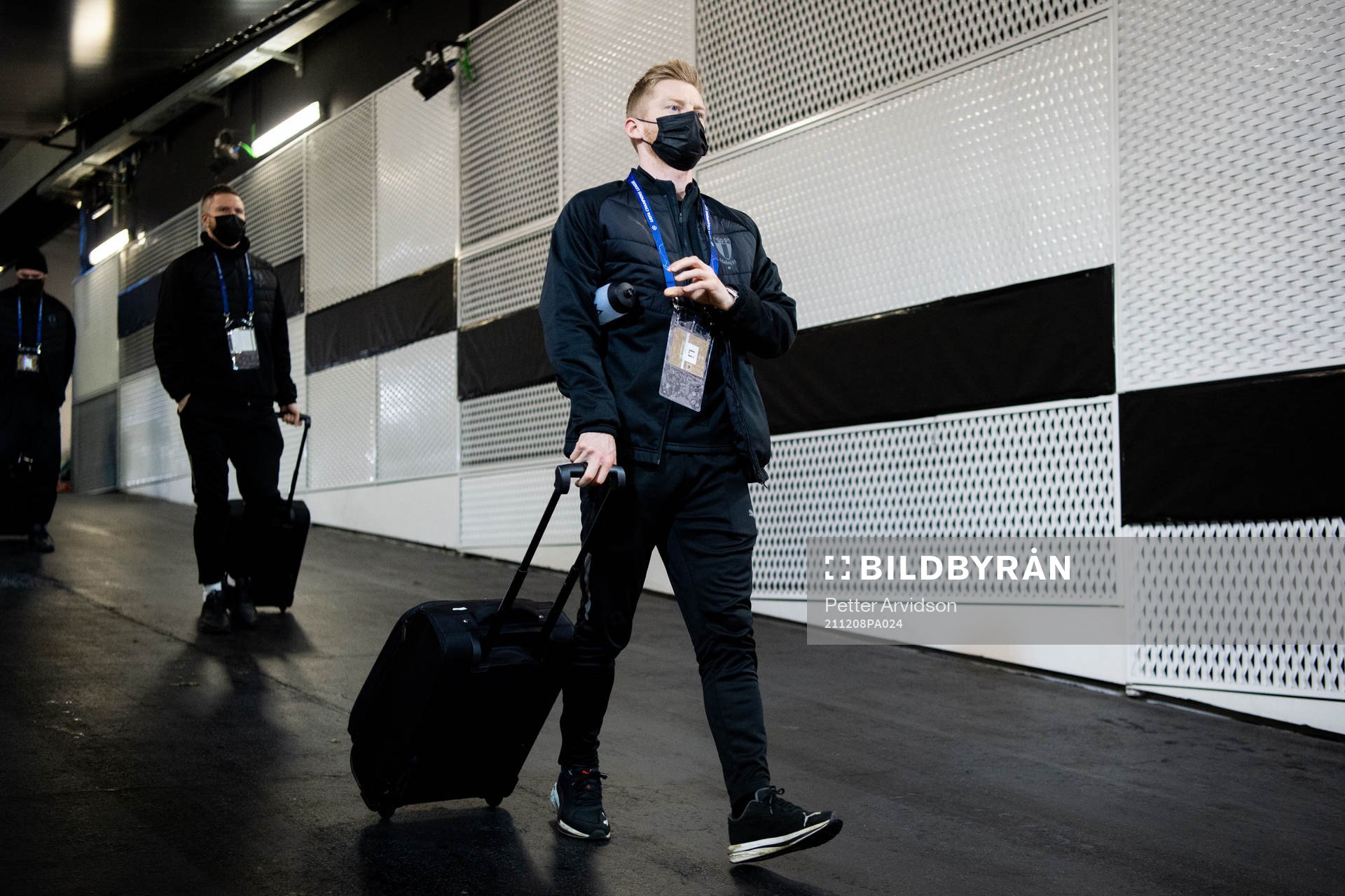 Anders Christiansen of Malmö FF arrive at the arena