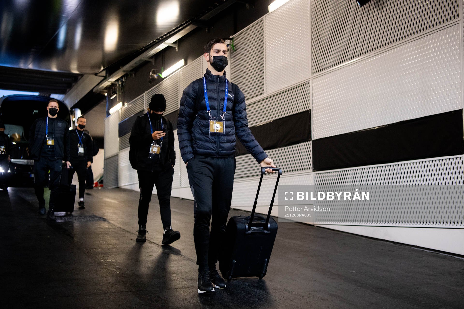 Adi Nalic of Malmö FF arrive at the arena