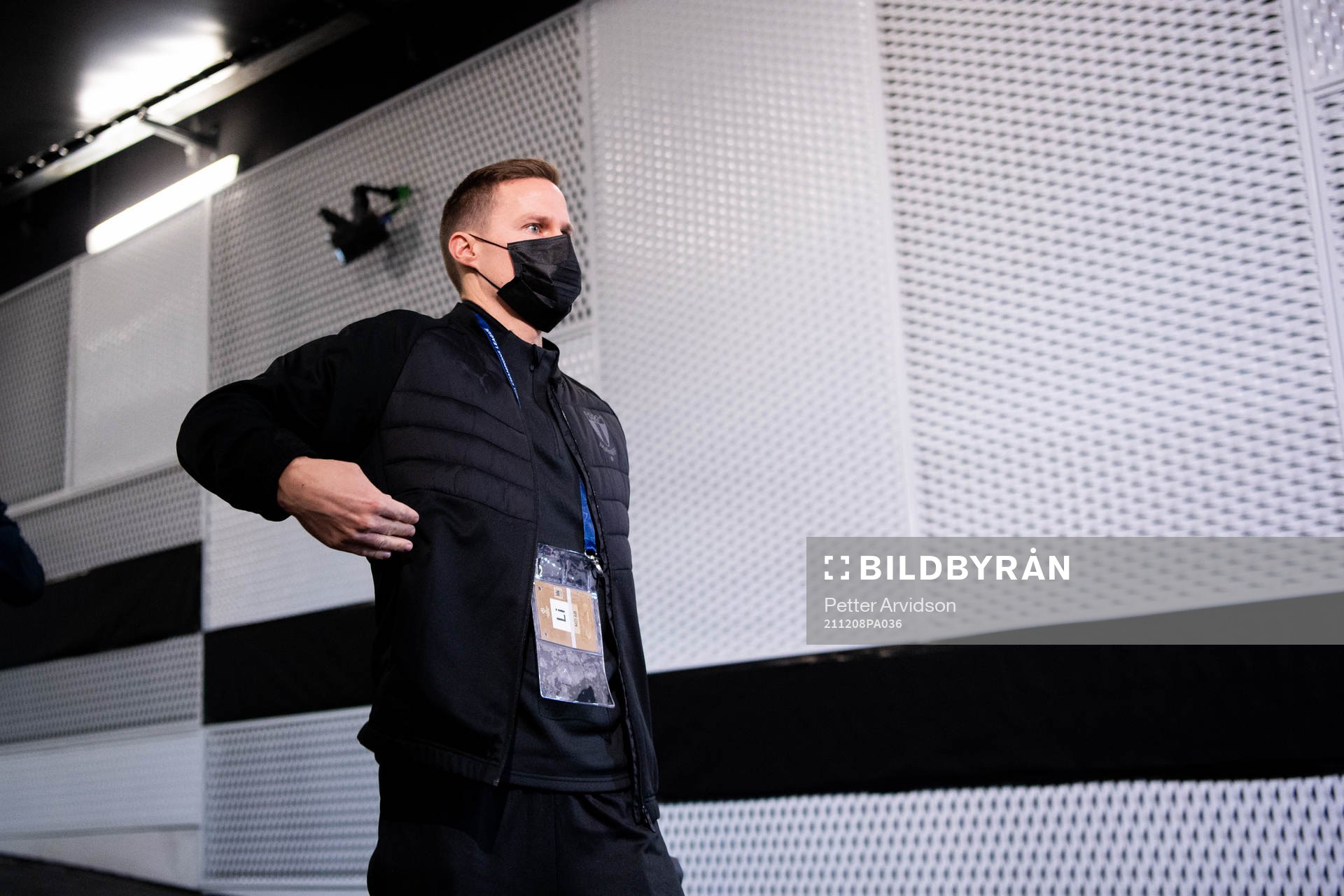 Niklas Moisander of Malmö FF arrive at the arena