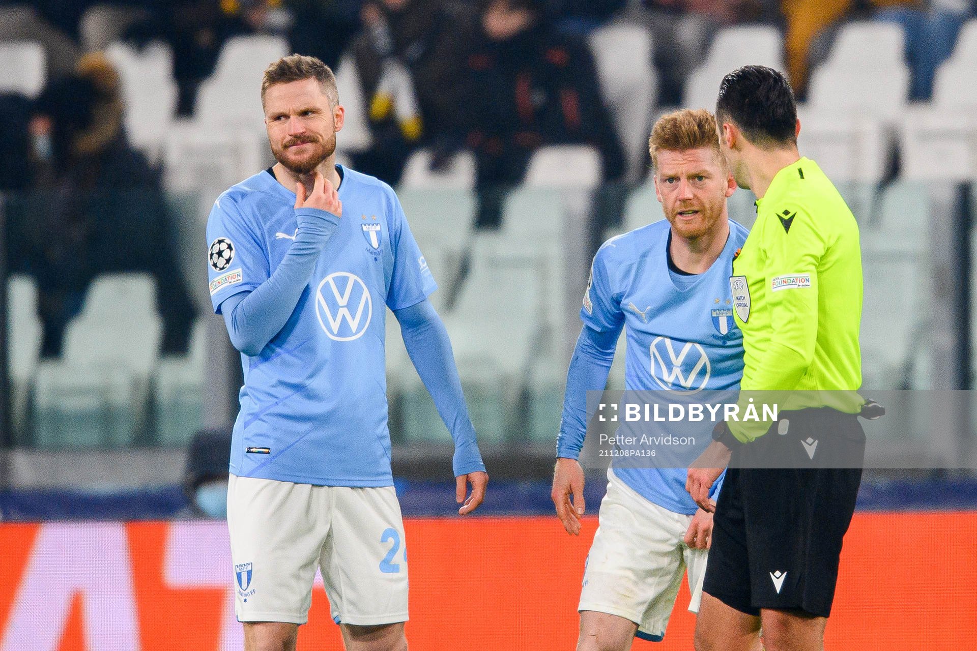 Lasse Nielsen and Anders Christiansen of Malmö FF