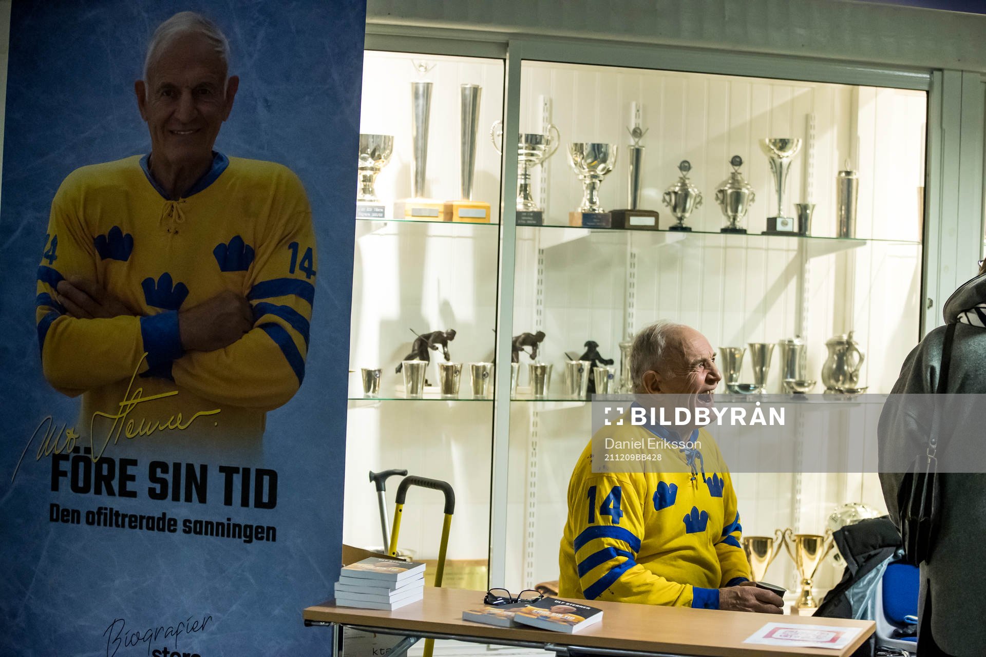 Ulf Sterner innan ishockeymatchen i SHL mellan Leksand och