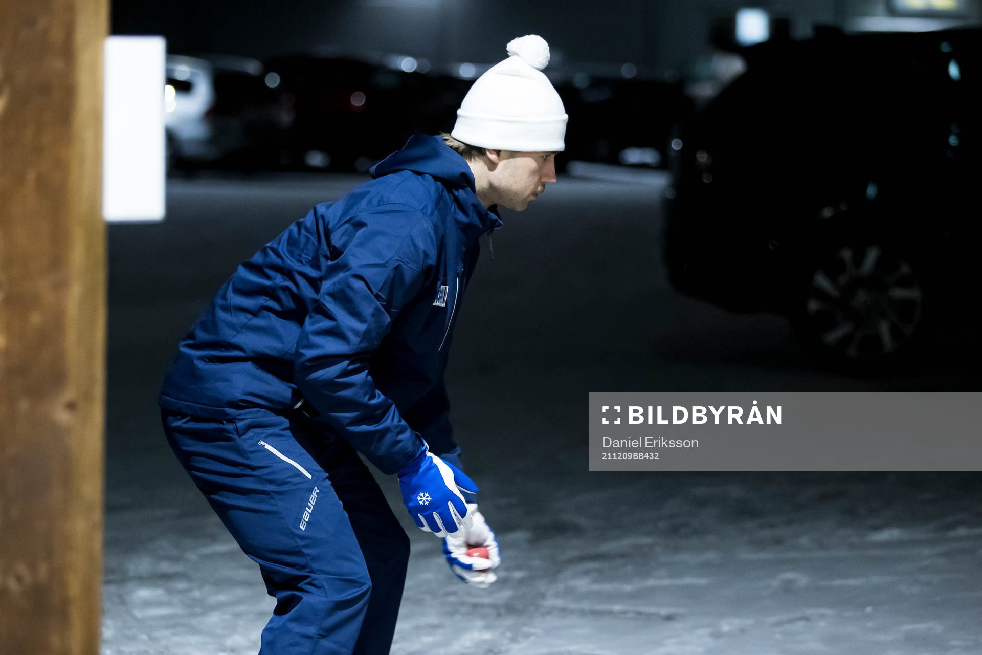 Leksands målvakt Kasimir Kaskisuo innan ishockeymatchen i