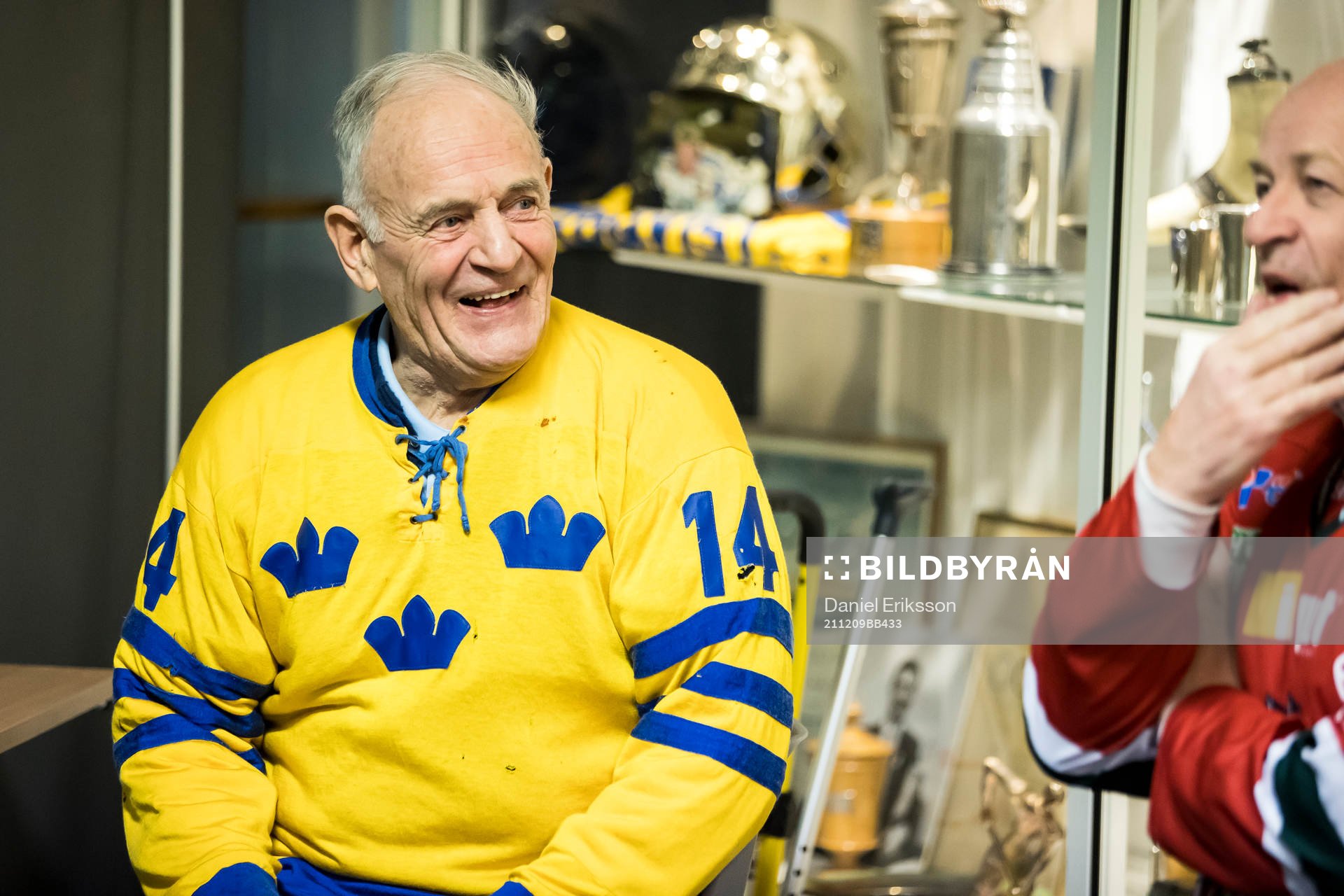 Ulf Sterner innan ishockeymatchen i SHL mellan Leksand och