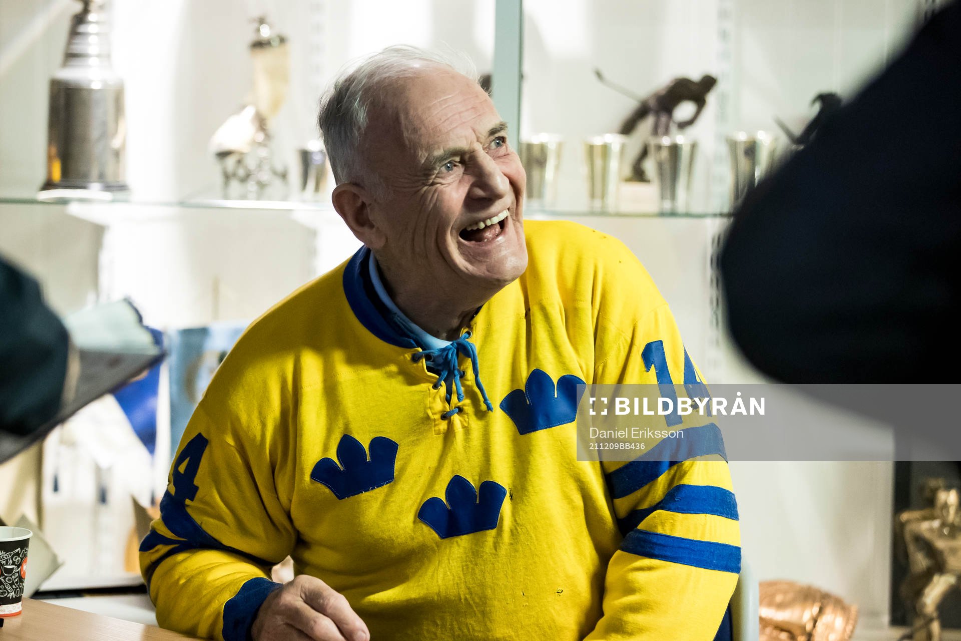 Ulf Sterner innan ishockeymatchen i SHL mellan Leksand och
