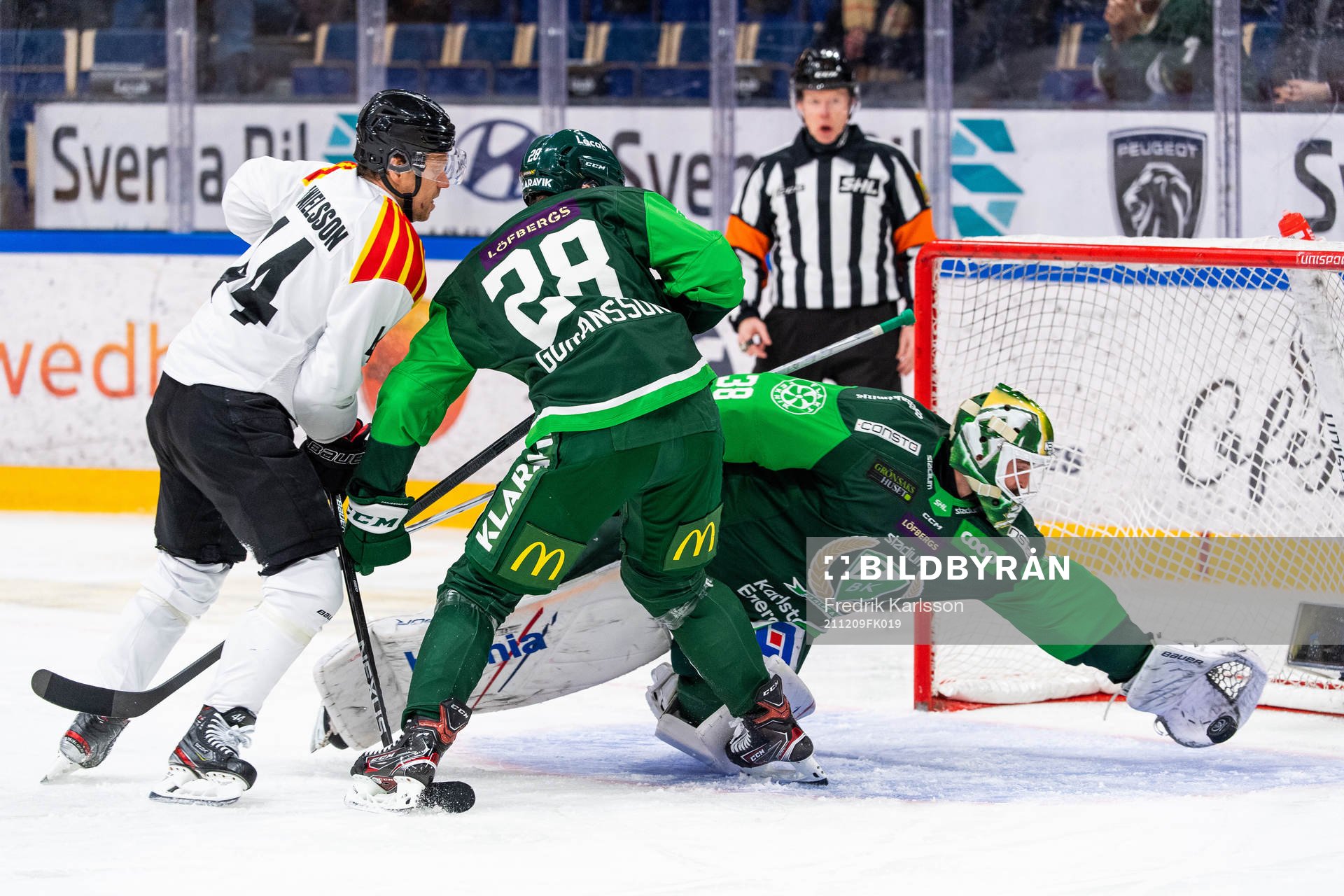 Färjestads målvakt Dominik Furch