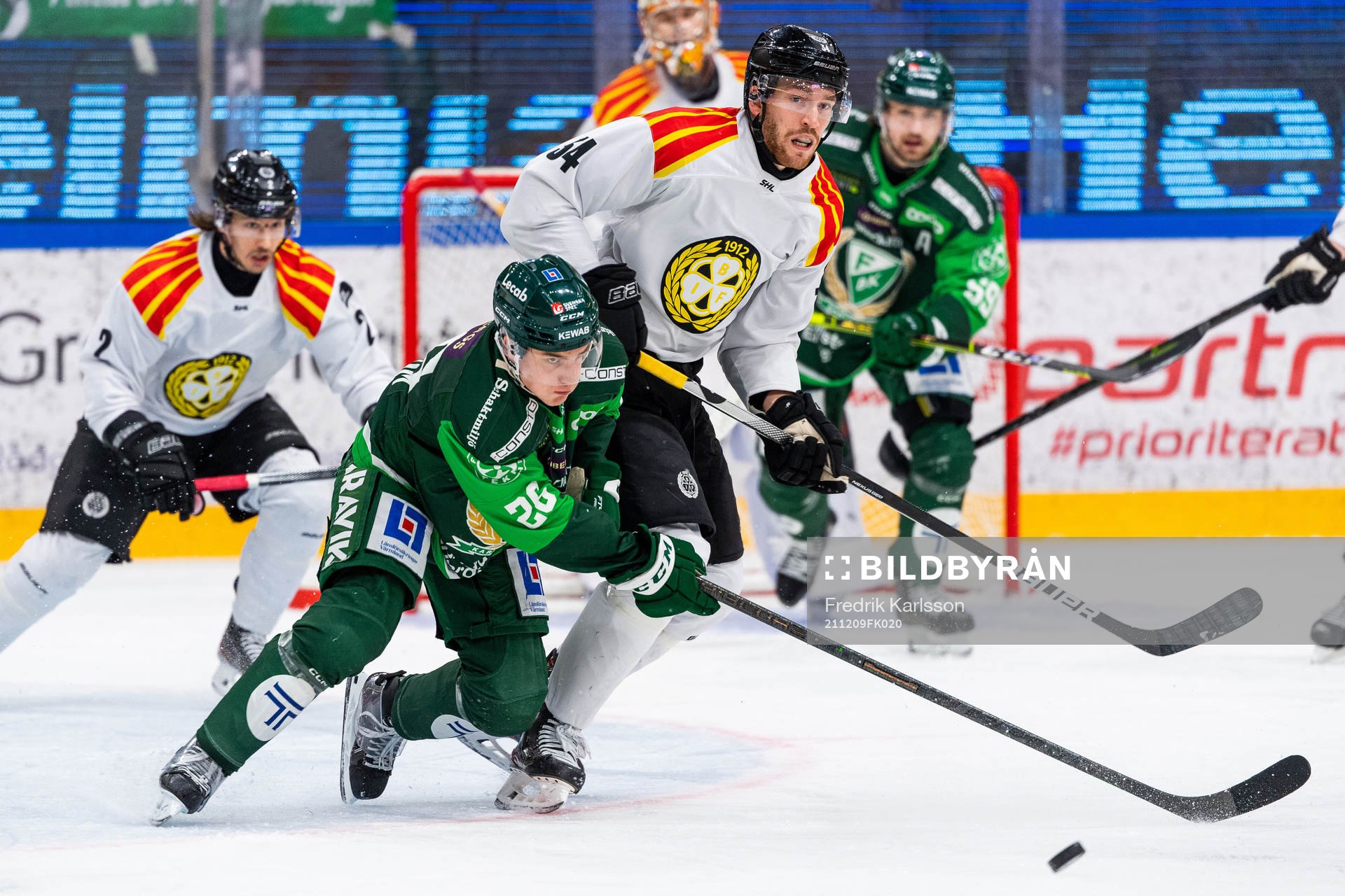 Färjestads Joel Nyström och Brynäs Oscar Eklind