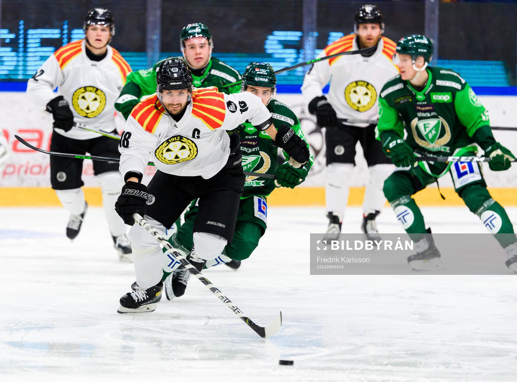 Brynäs Anton Rödin och Färjestads Joel Nyström