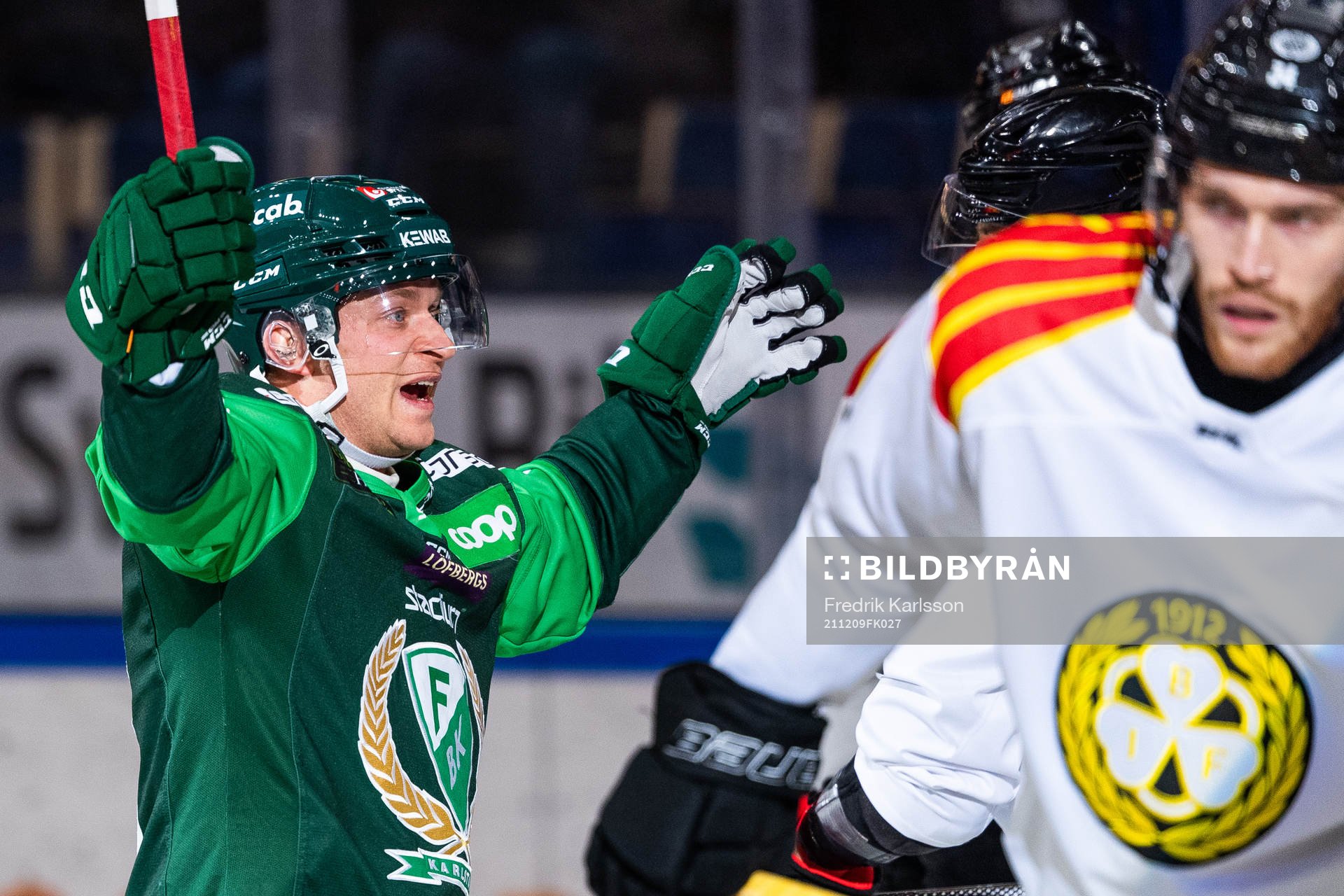 Färjestads Marcus Nilsson jublar