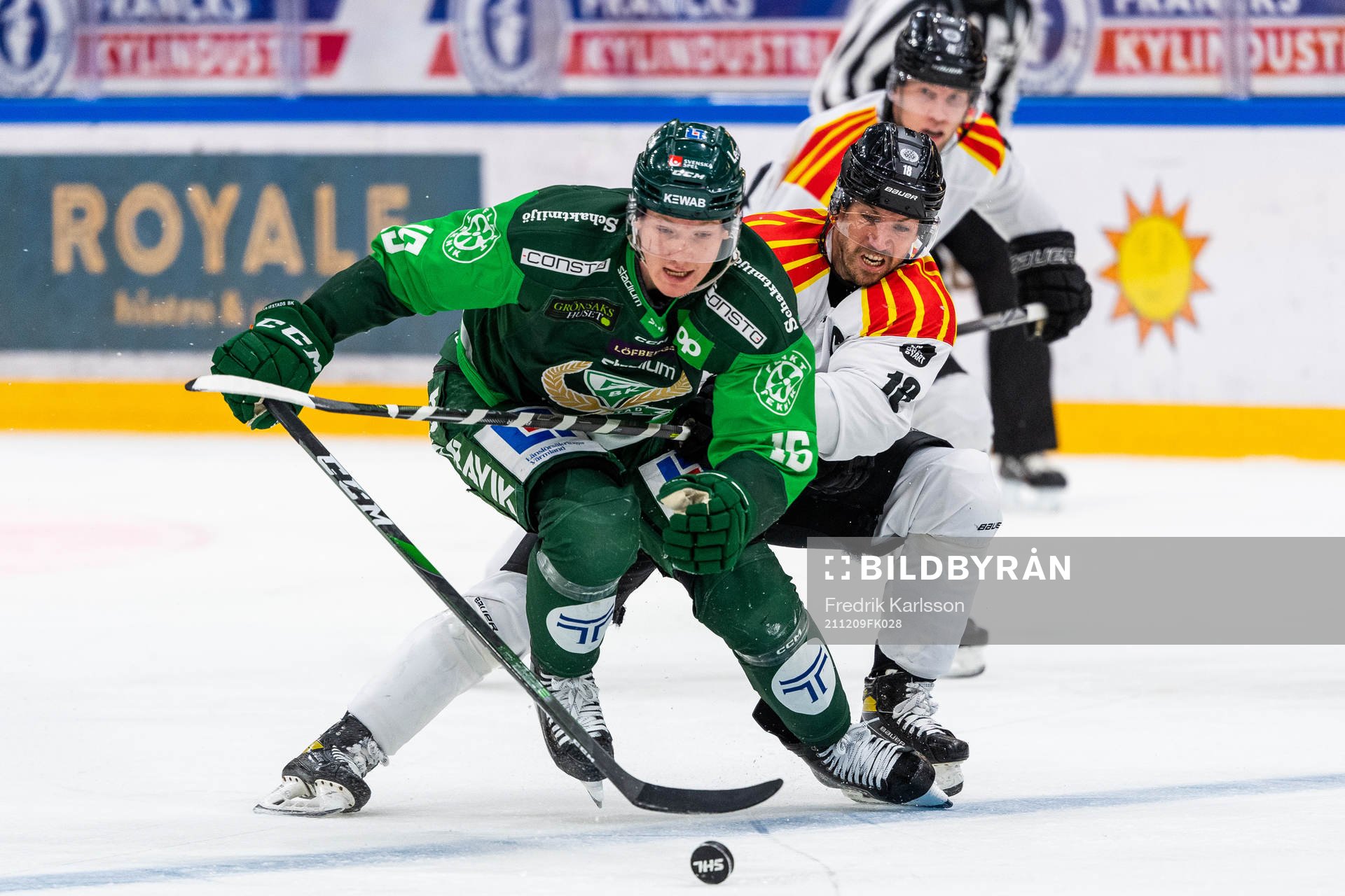 Färjestads Gustav Rydahl och Brynäs Anton Rödin