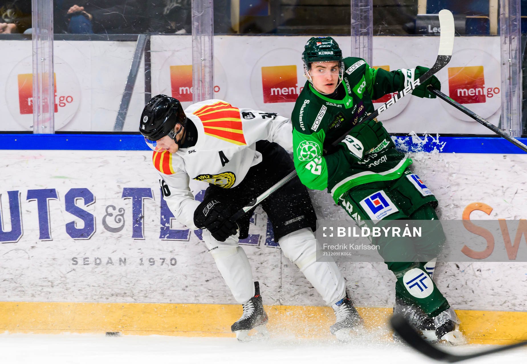 Brynäs Linus Ölund och Färjestads Joel Nyström