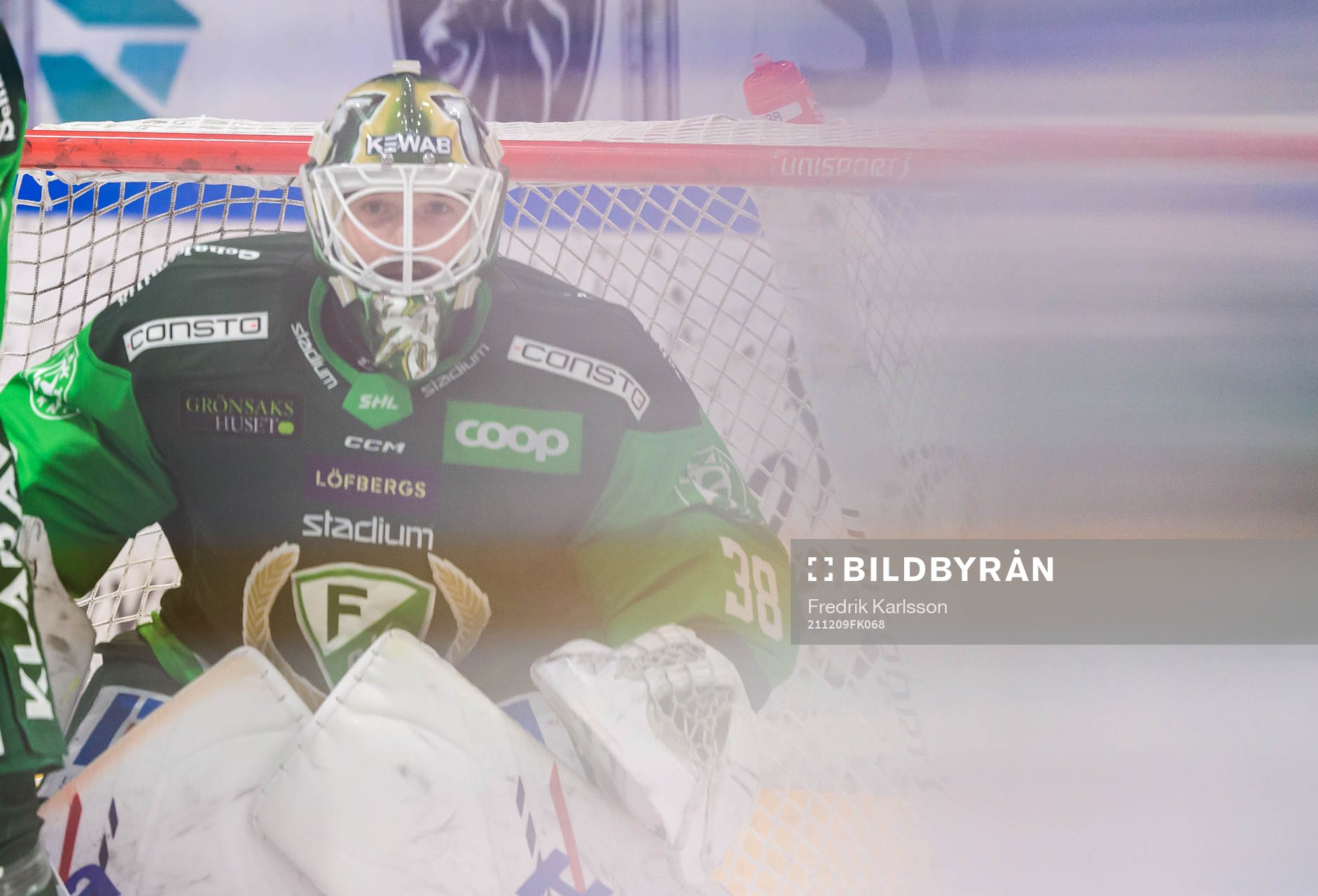 Färjestads målvakt Dominik Furch