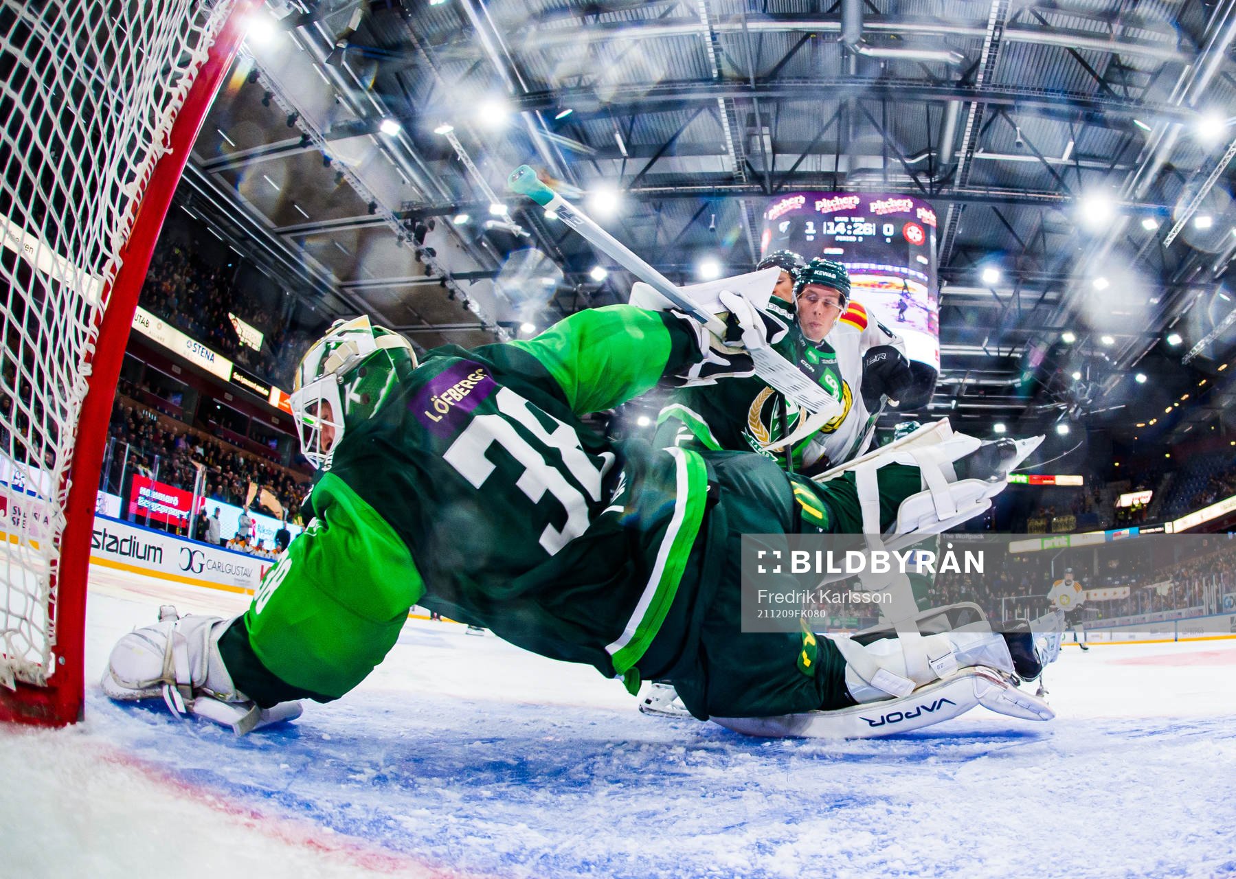 Färjestads målvakt Dominik Furch