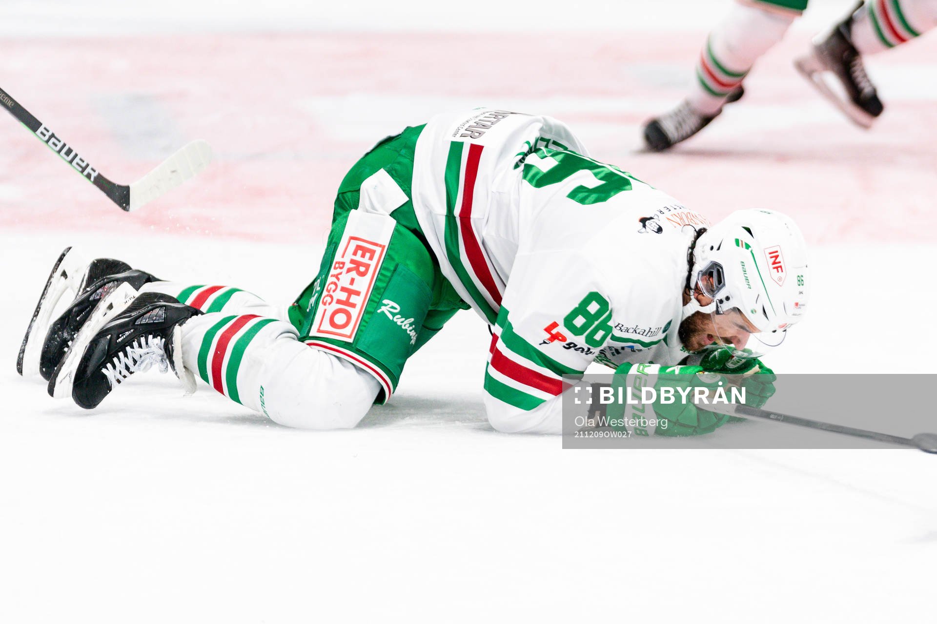 Rögles Eric Gelinas har ont
