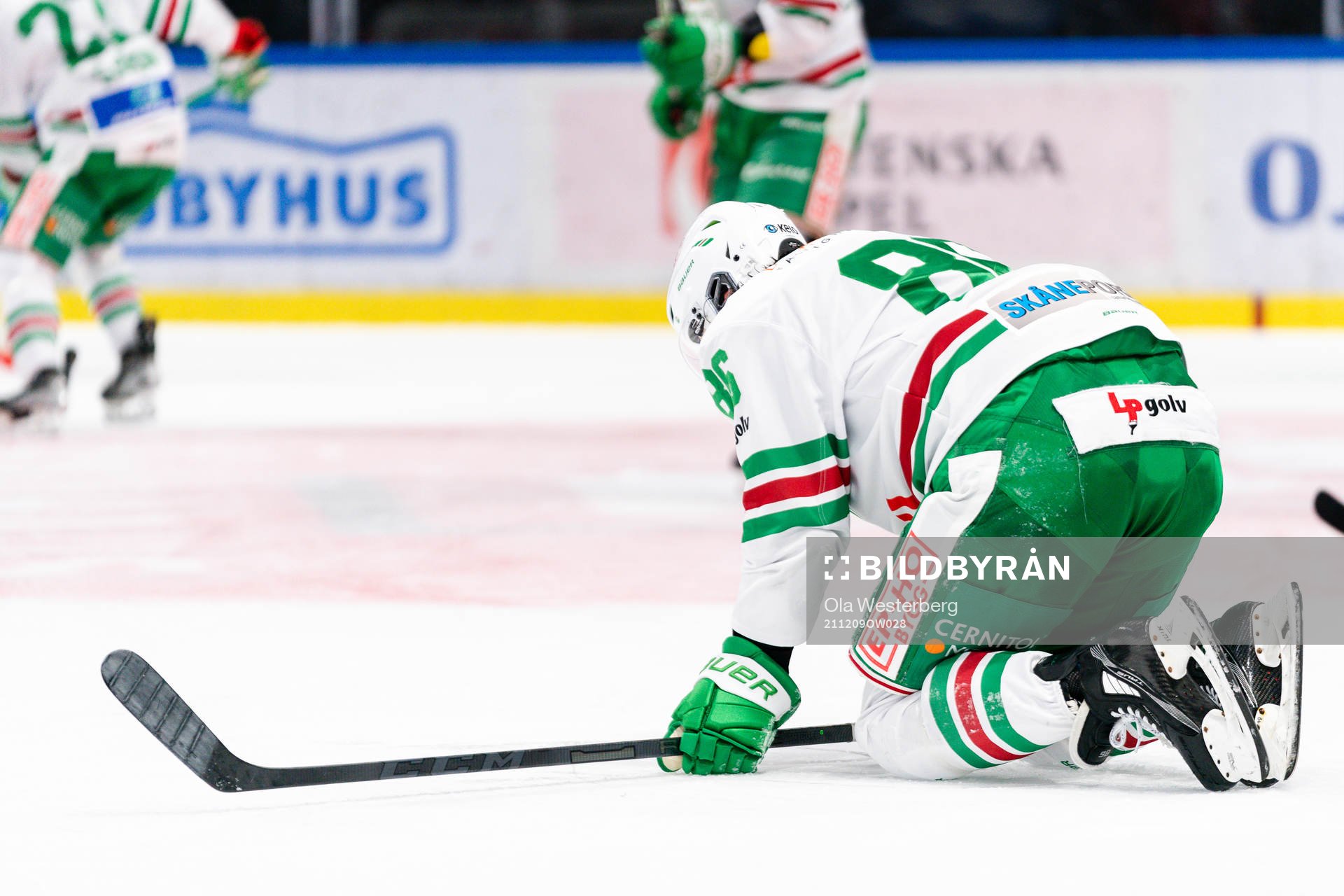 Rögles Eric Gelinas har ont