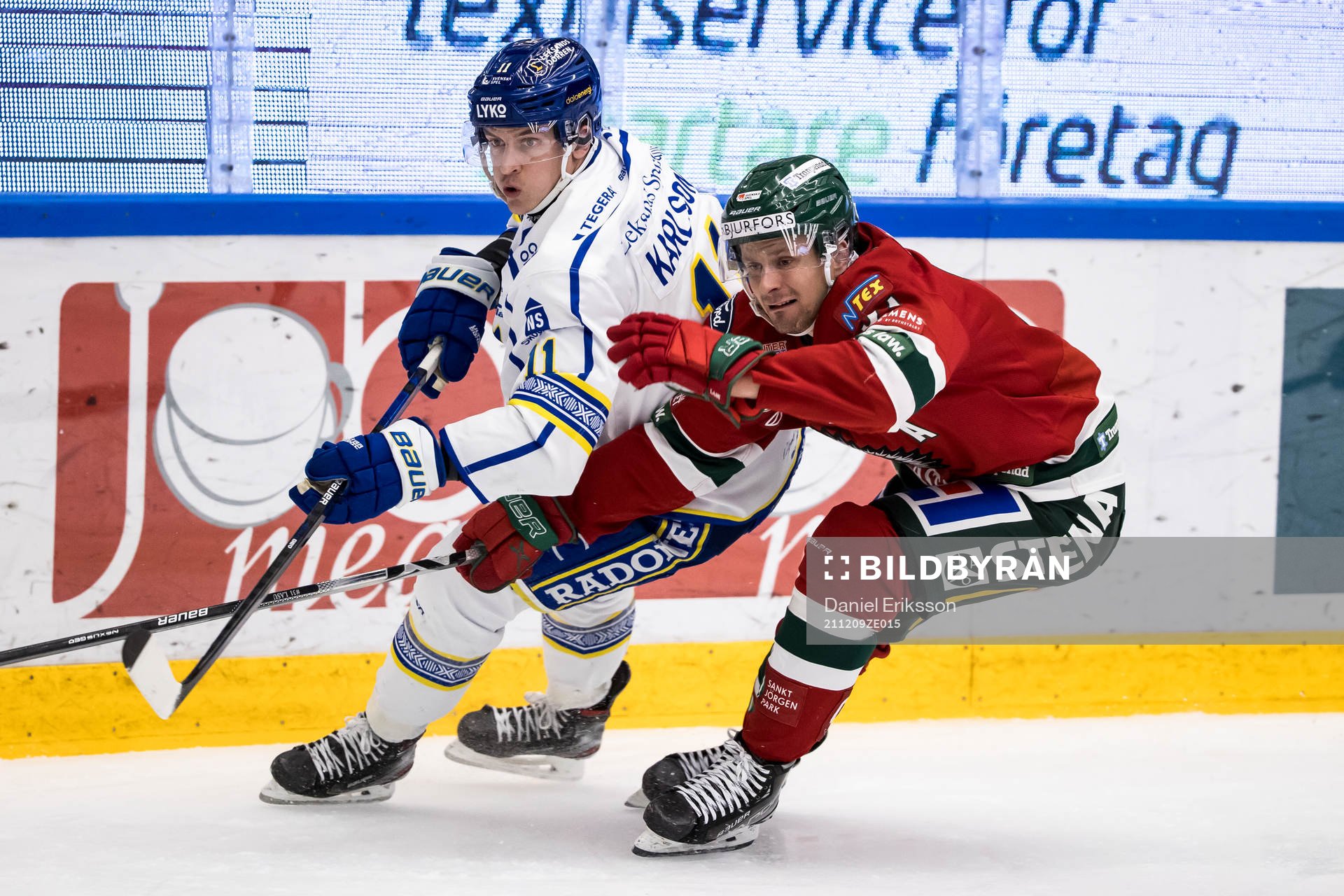 Leksands Martin Karlsson och Frölundas Nicklas Lasu