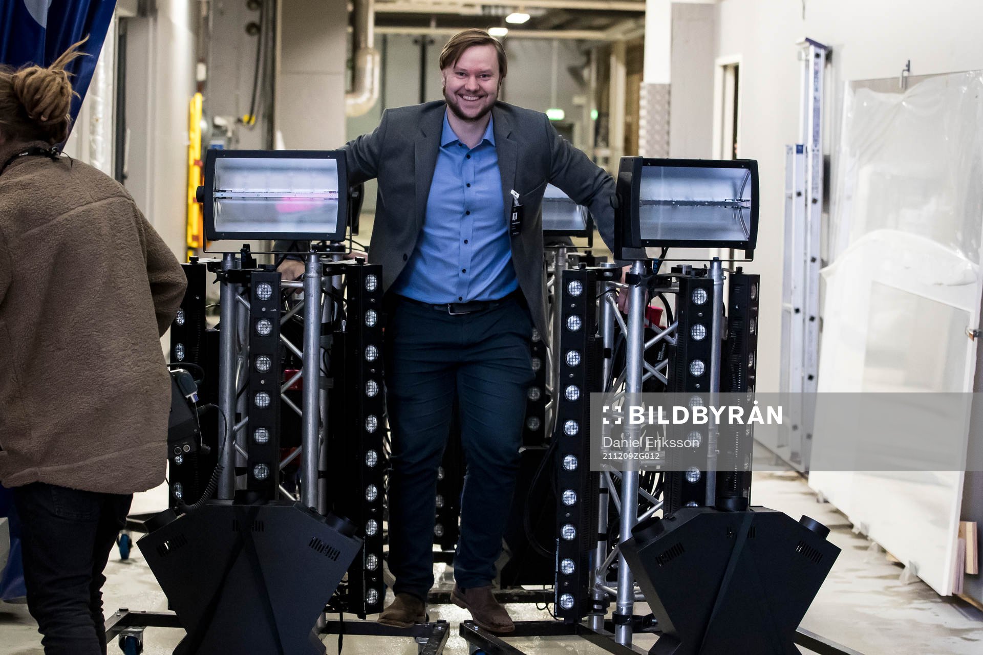 Leksands Fredrik Eklund innan ishockeymatchen i SHL mellan
