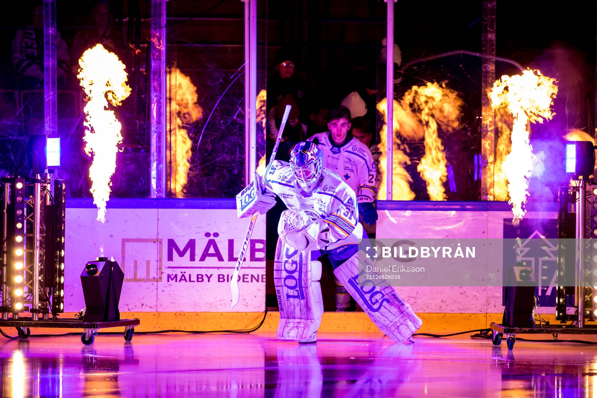 Leksands målvakt Kasimir Kaskisuo gör entre innan