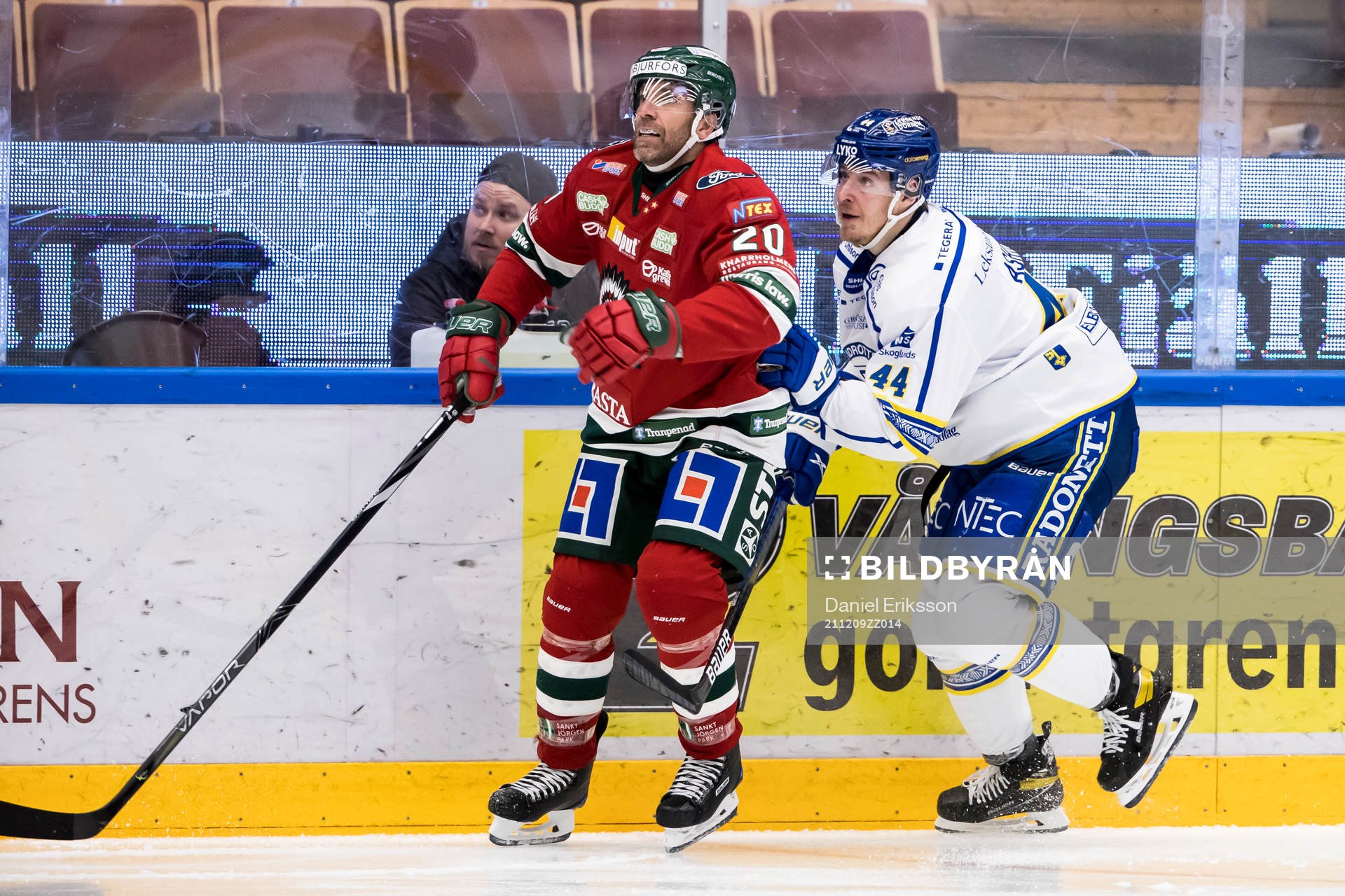 Frölundas Joel Lundqvist och Leksands Carter Ashton