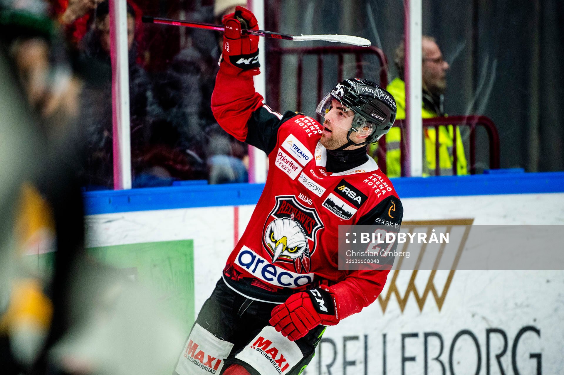 Malmö Redhawks Ponthus Westerholm jublar