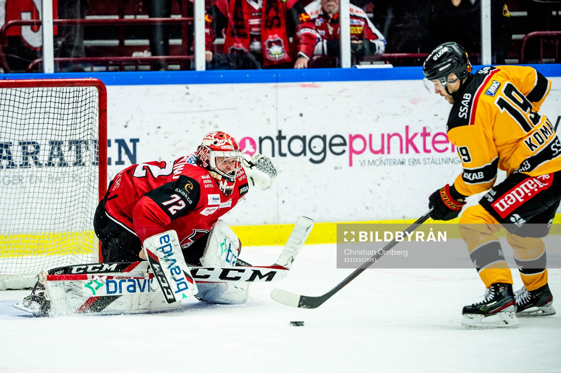 Luleås Konstantin Komarek missar straff på Malmö