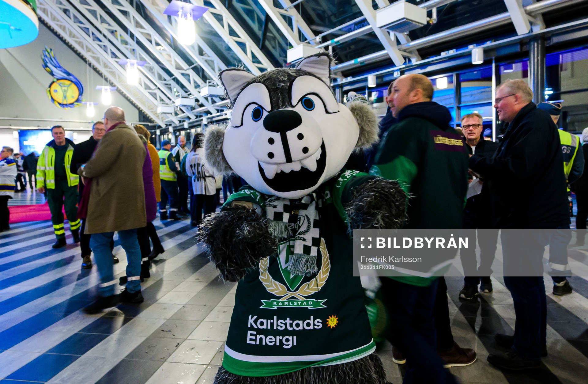 Färjestads maskot Ture Varg