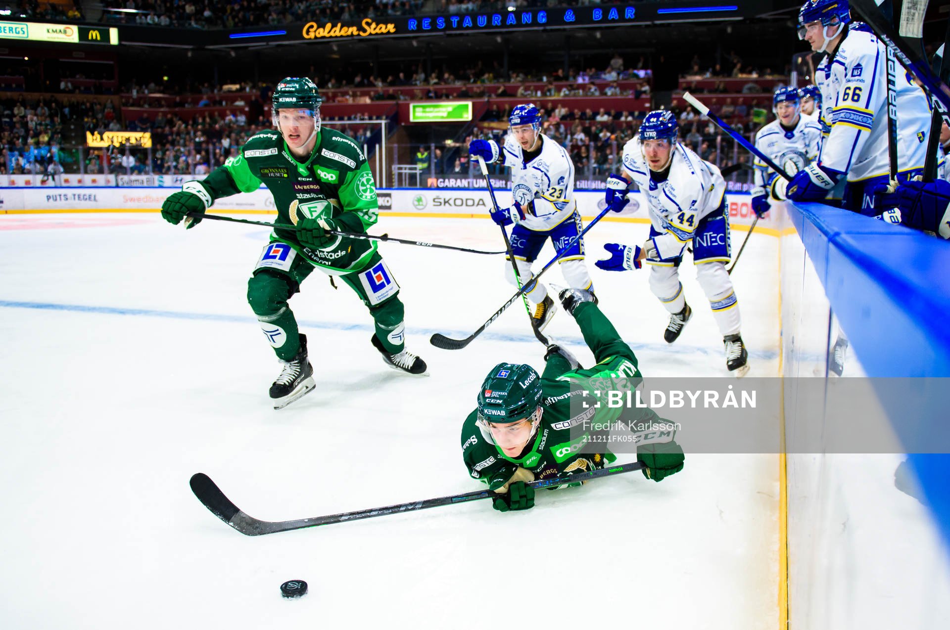 Färjestads Gustav Rydahl och Joel Nyström